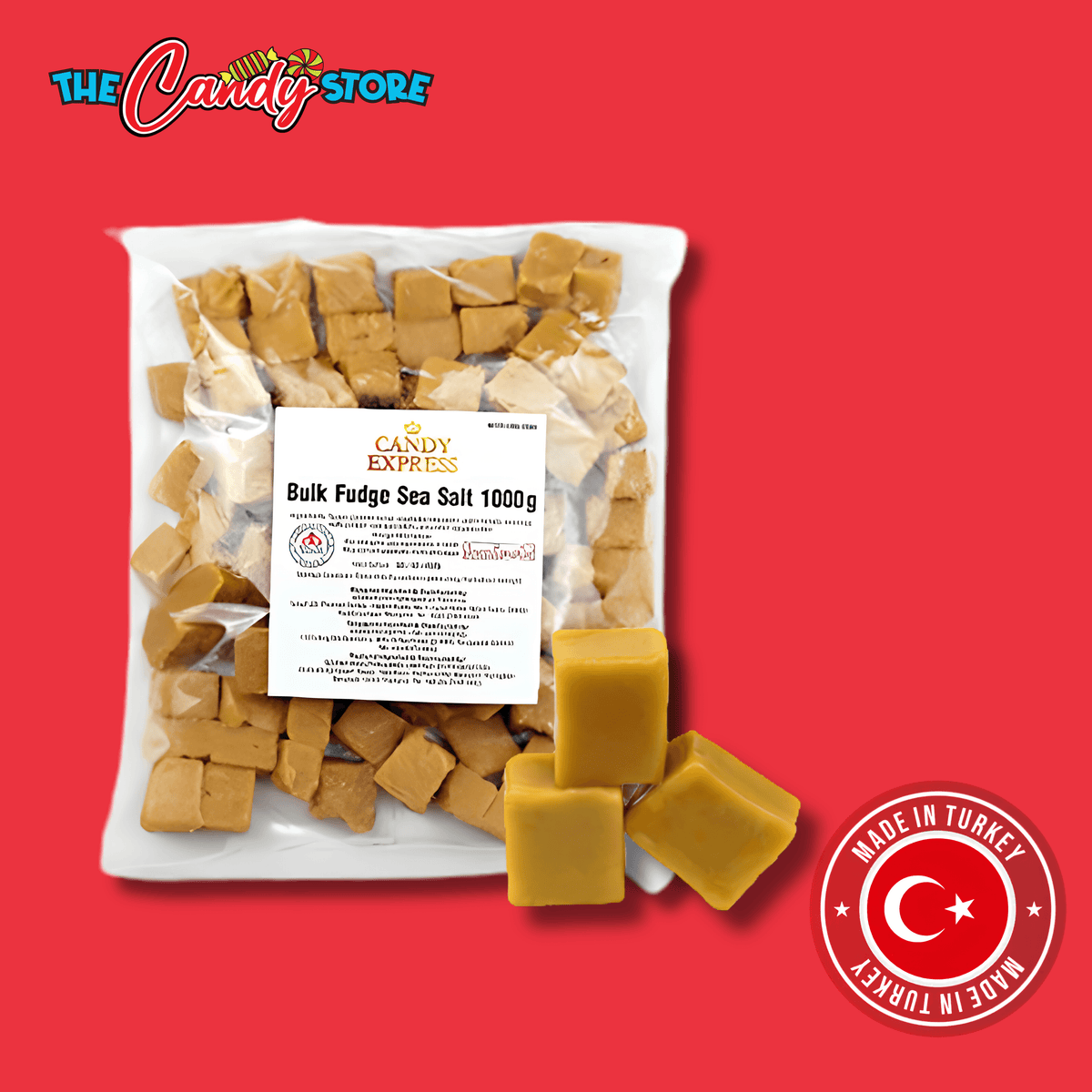 Candy Express Fudge with Sea Salt (1kg Bag)