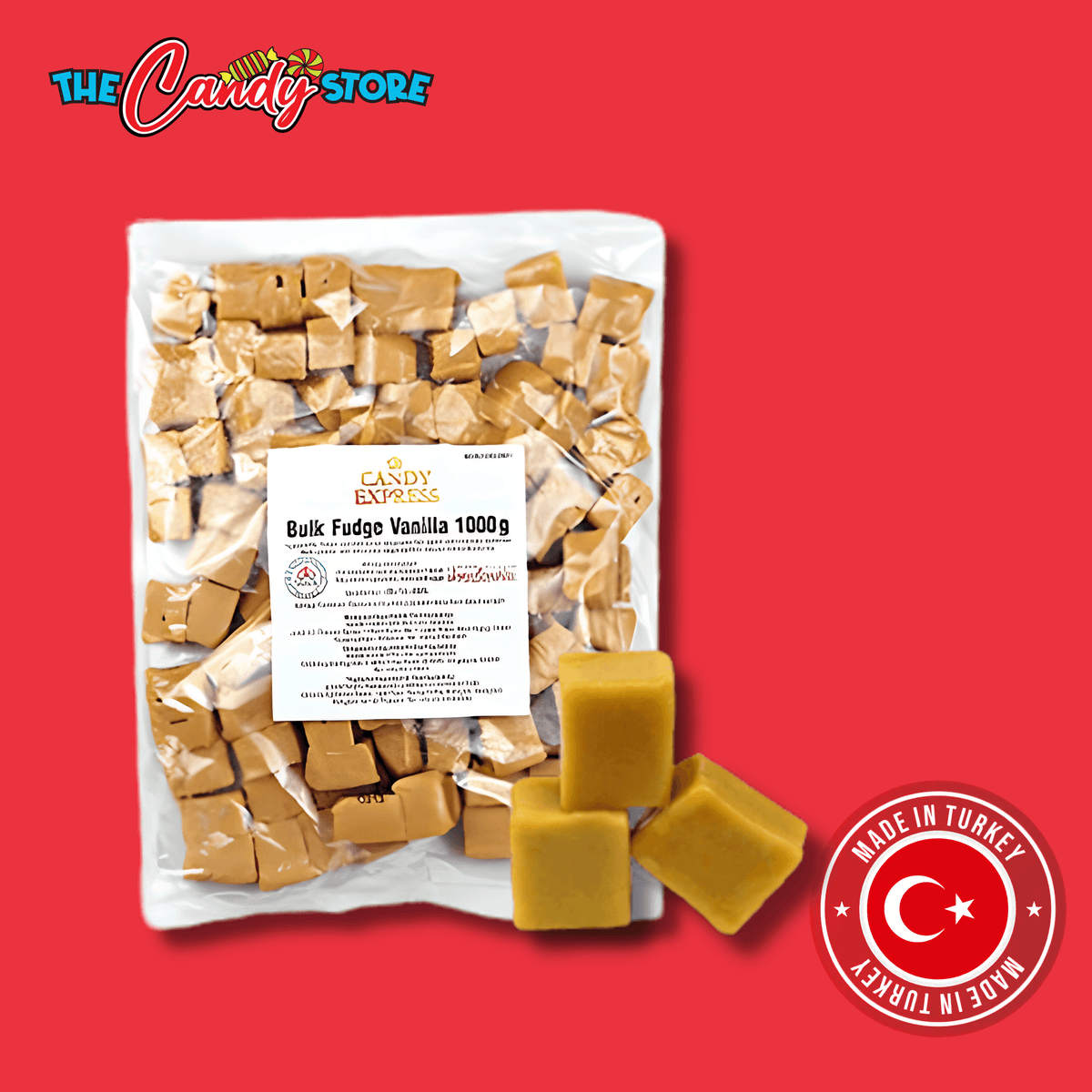 Candy Express Fudge Vanilla (1kg Bag)