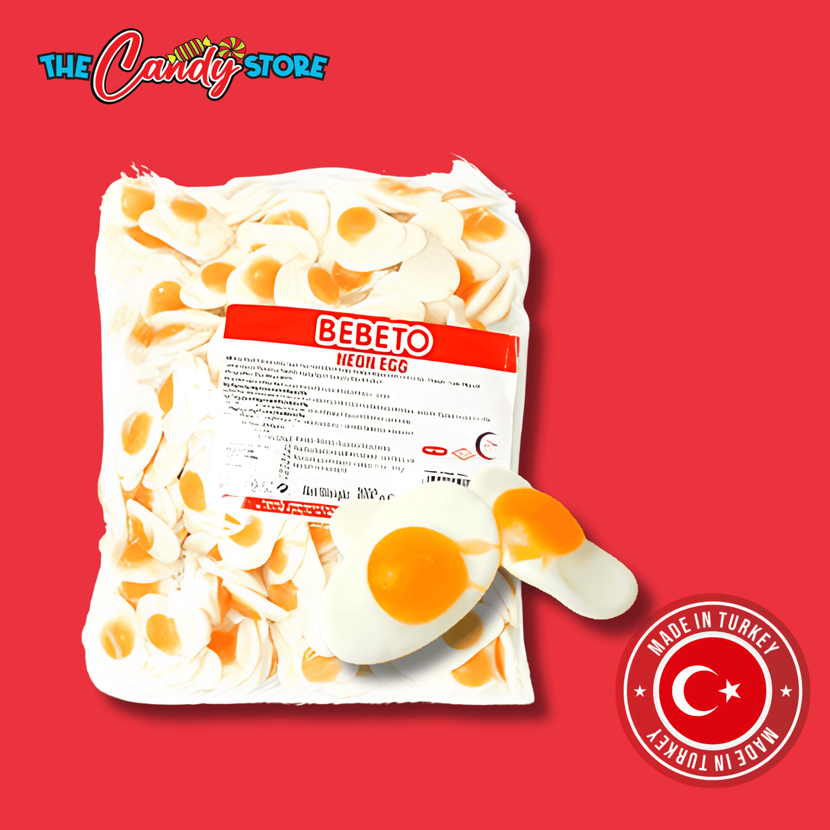 Bebeto 6g Fried Eggs (1kg Bag)
