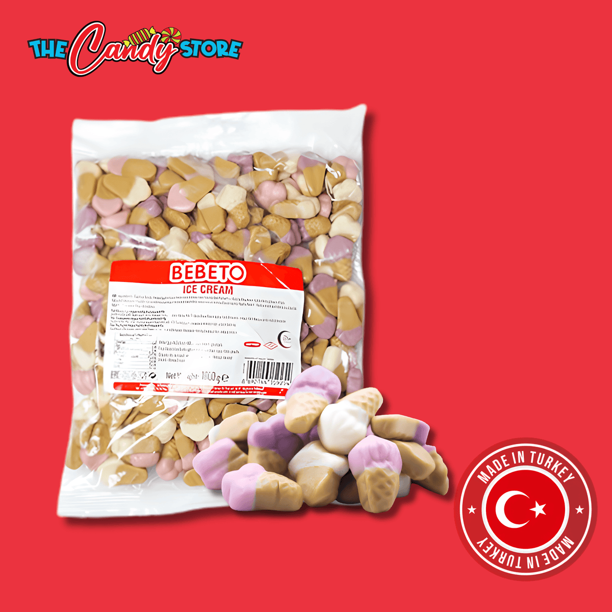 Bebeto 5g Ice Cream (1kg Bag)