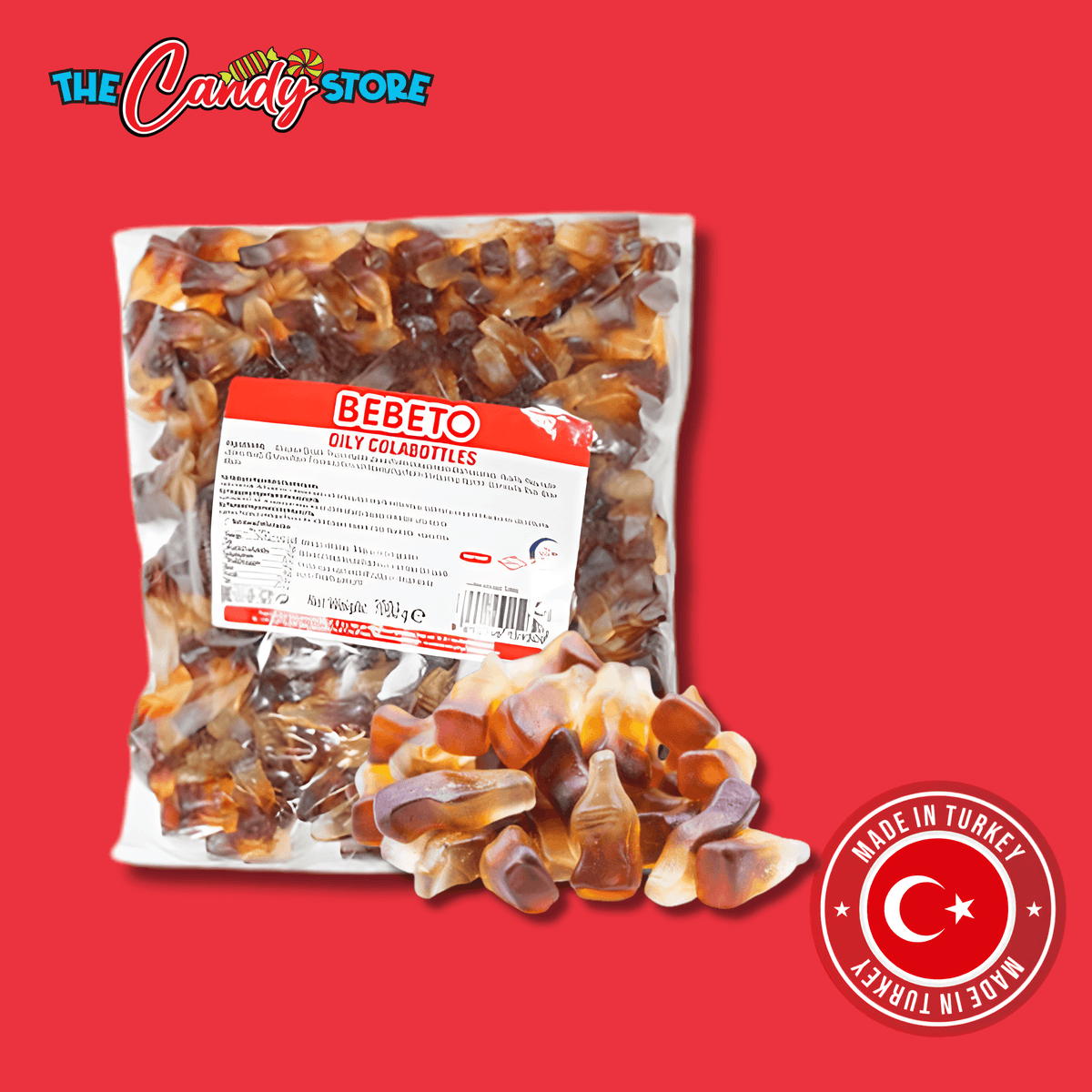 Bebeto 3g Oily Cola Bottle (1kg Bag)