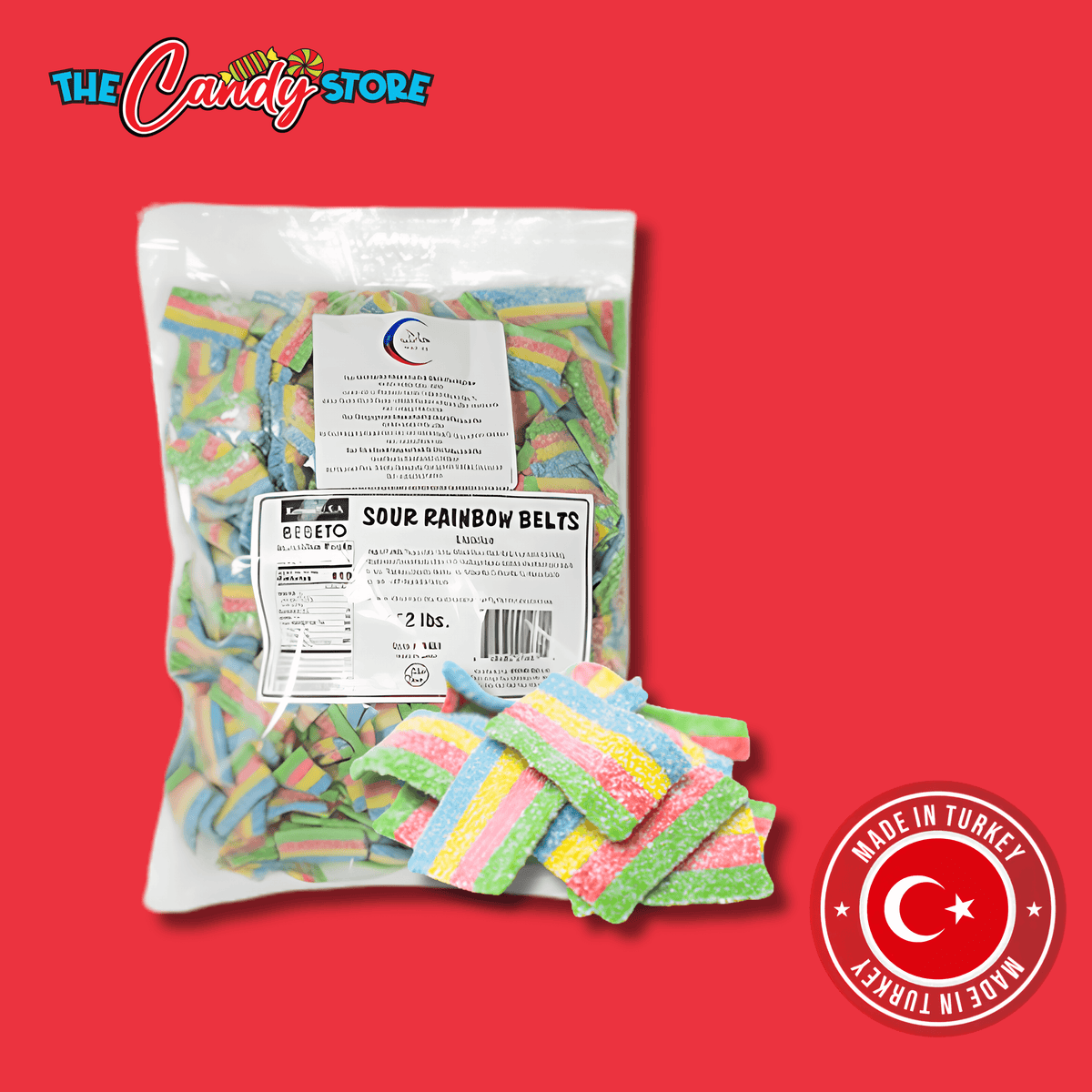 Bebeto 2.5g Mini Rainbow Belt (0.908kg Bag)