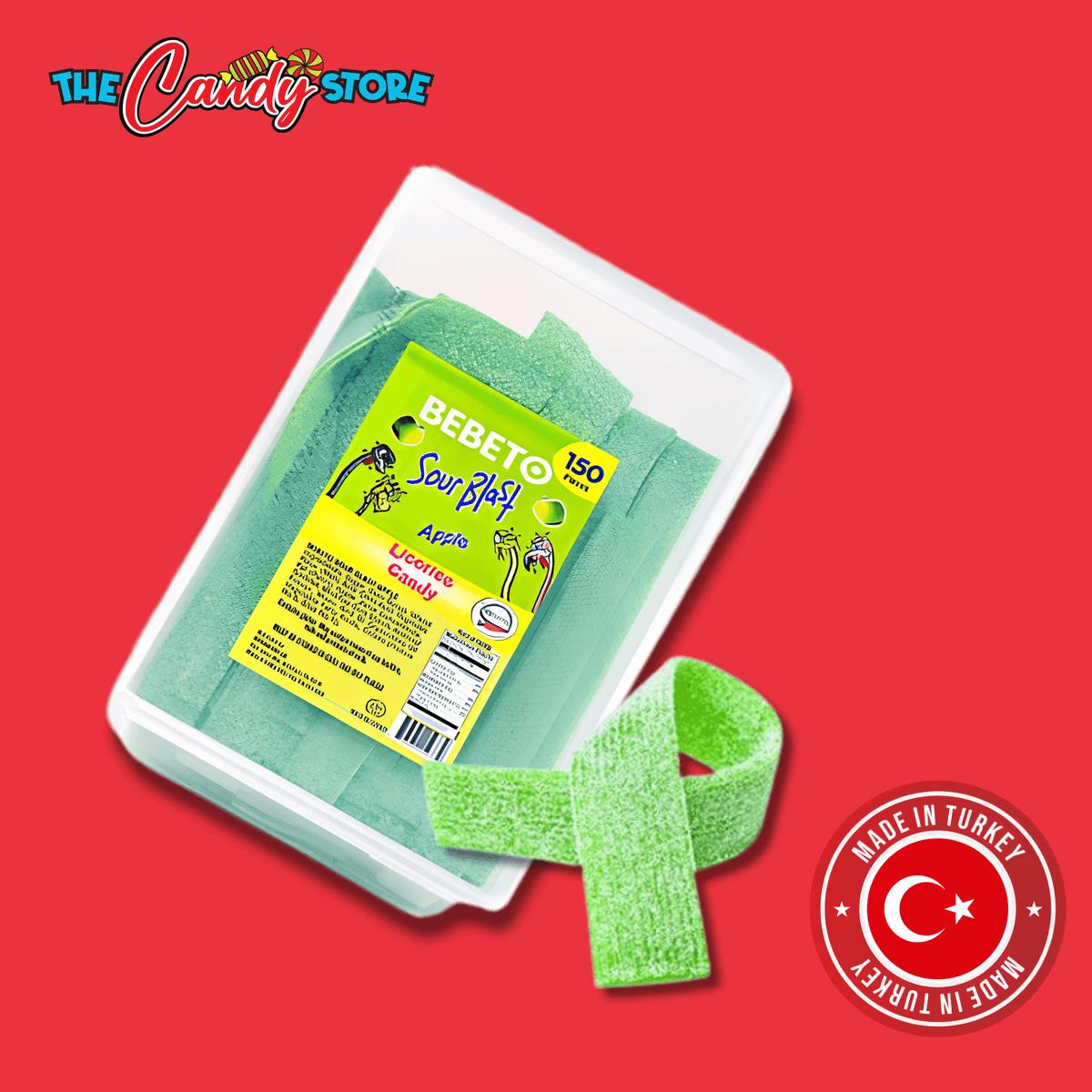 Bebeto 10g Sour Blast Apple (1.5kg Bag)