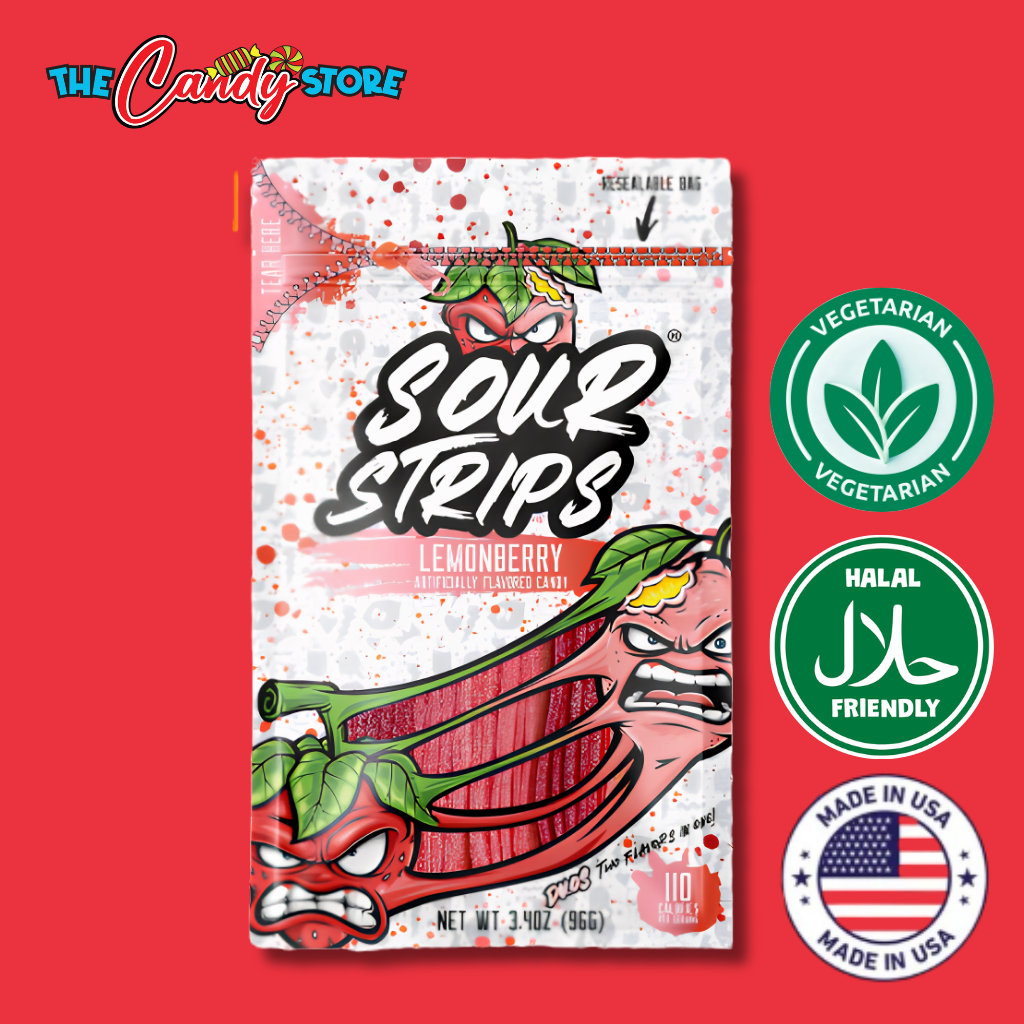 Sour Strips Duos Lemonberry