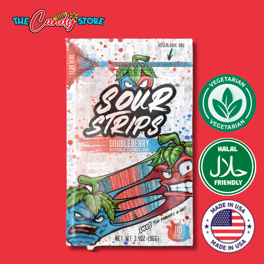 Sour Strips Duos Doubleberry