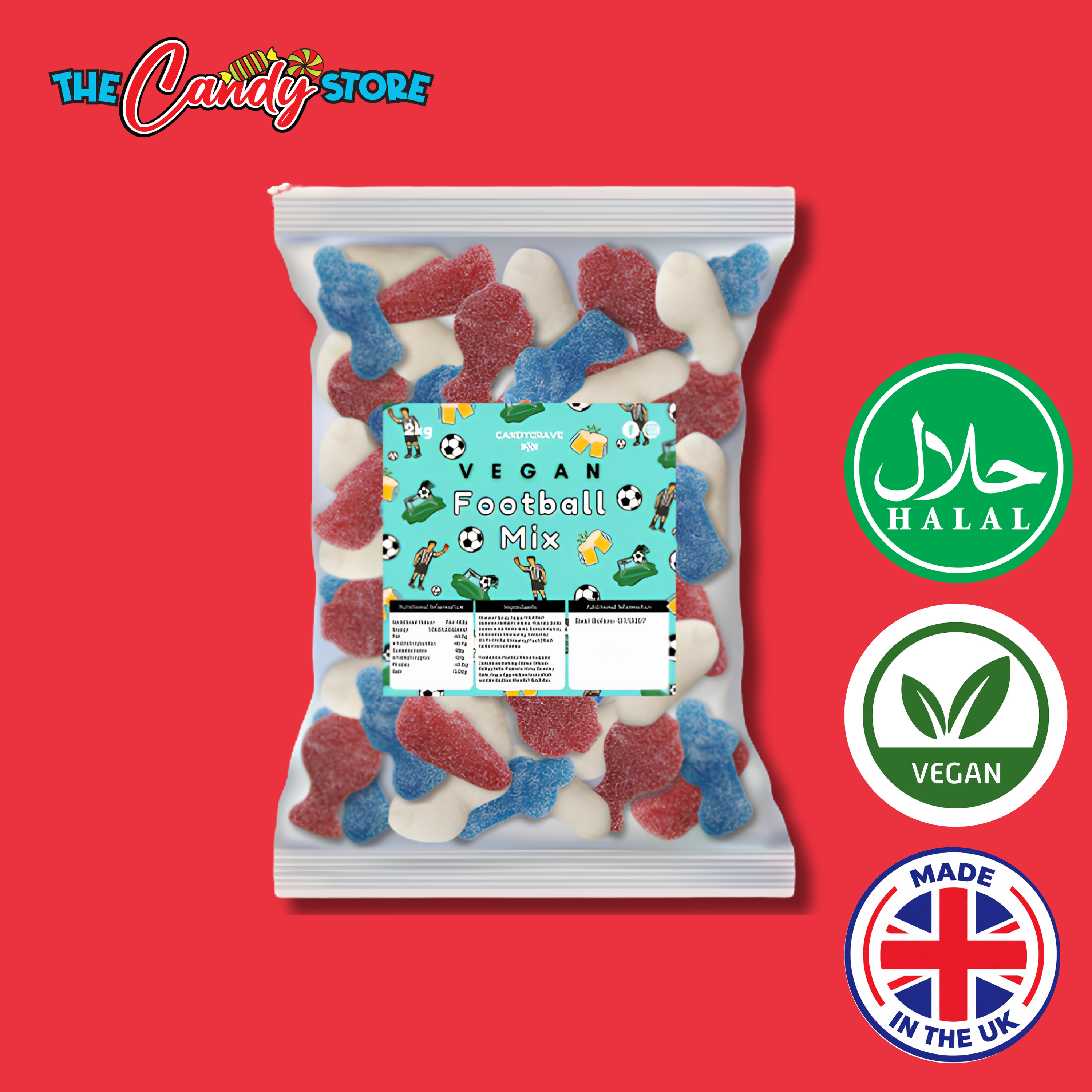 Candycrave Vegan Fizzy Football Mix