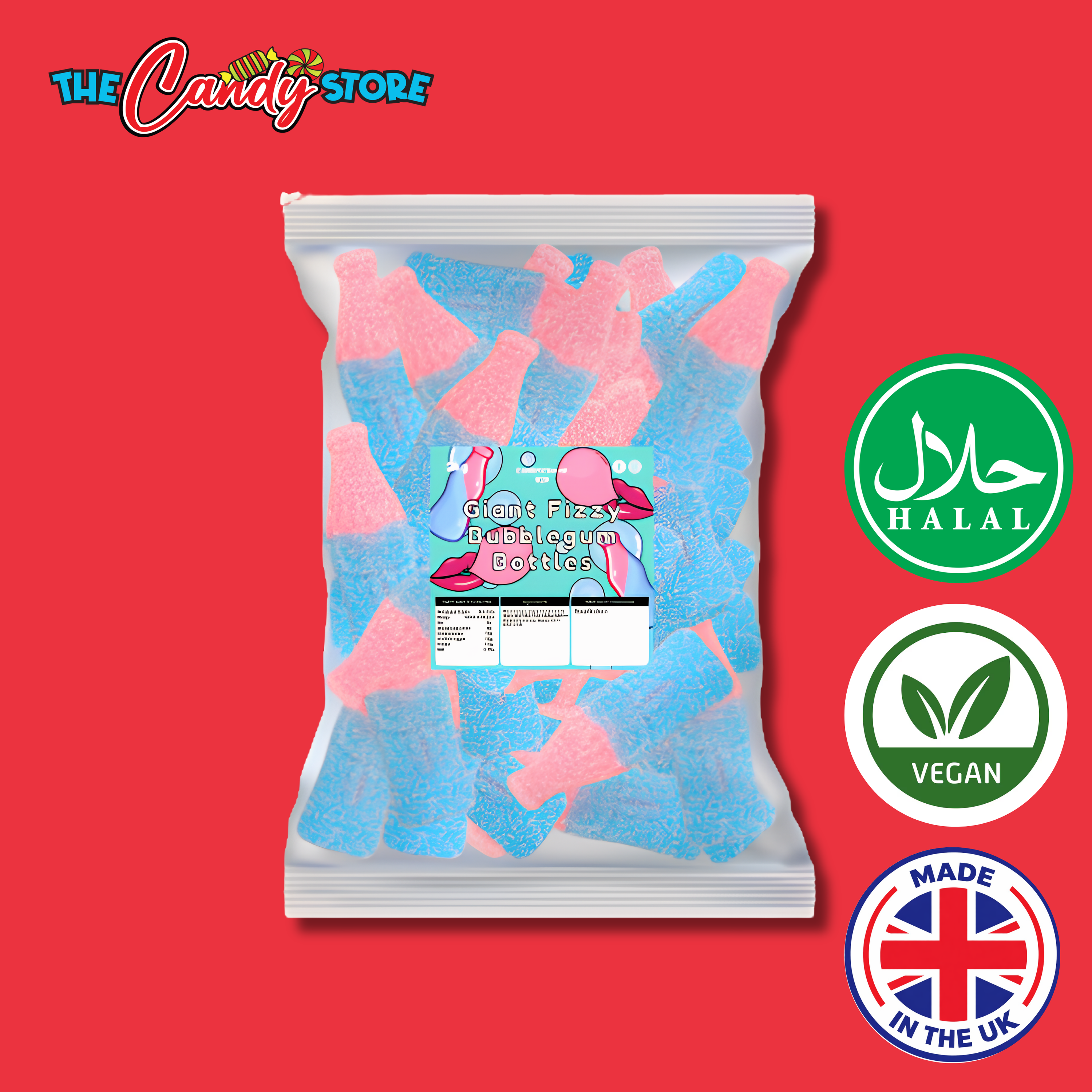 Candycrave Giant Fizzy Bubblegum Bottle