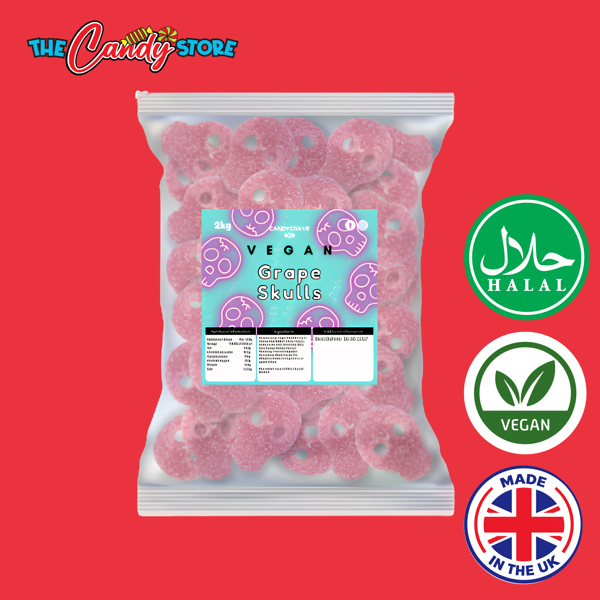 Candycrave Vegan Grape Skulls