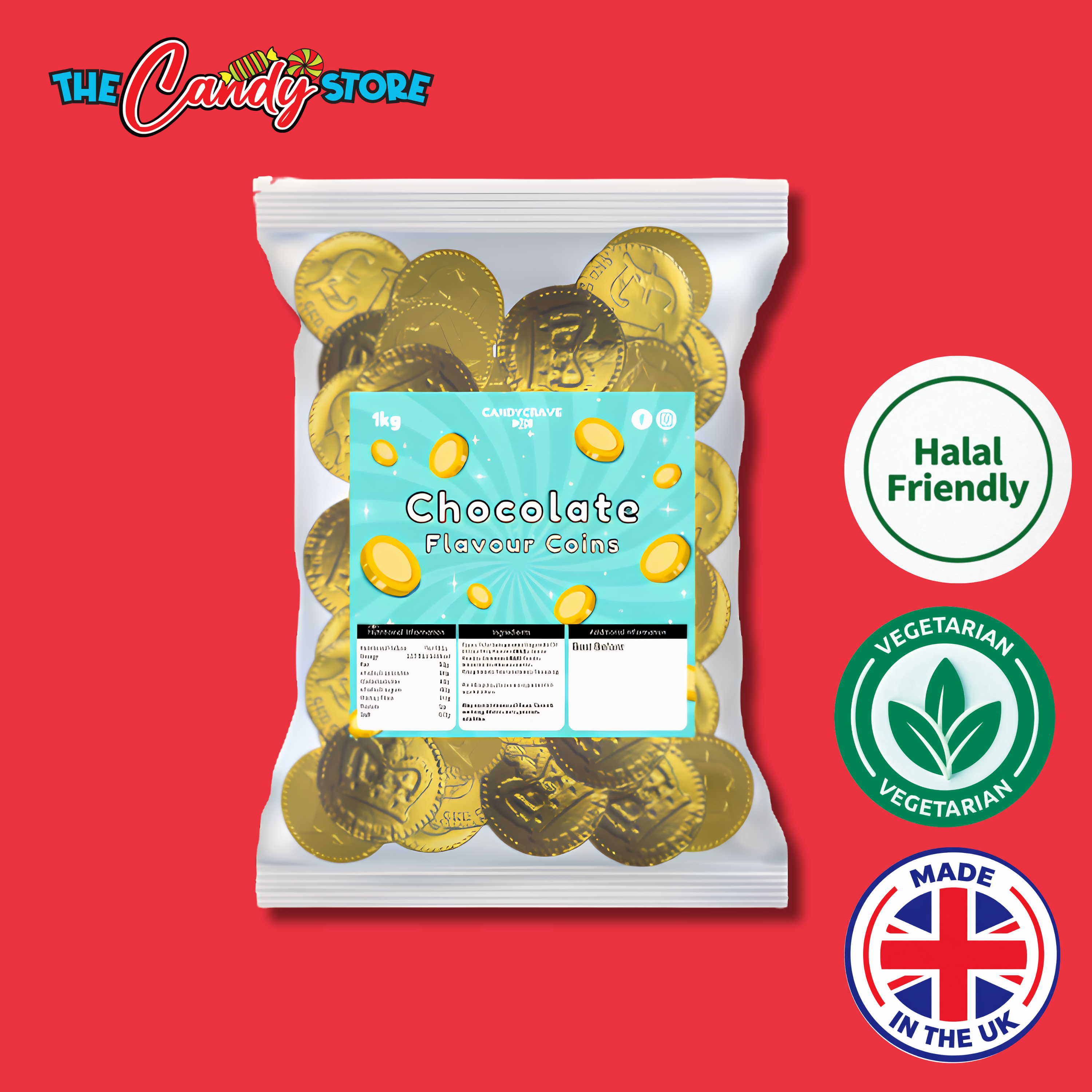 Candycrave Chocolate Flavour Gold Coins