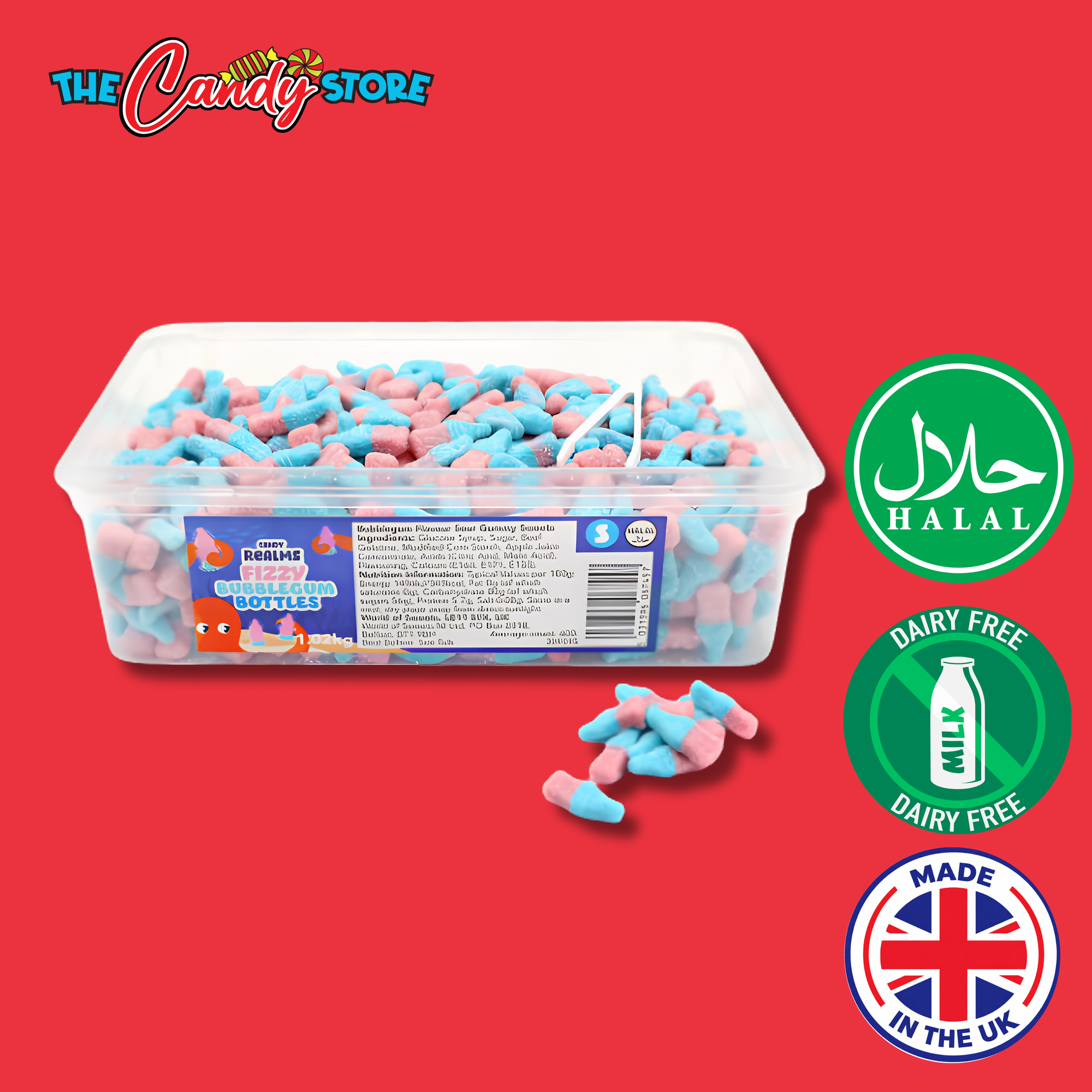 Candy Realms Fizzy Bubblegum Bottles