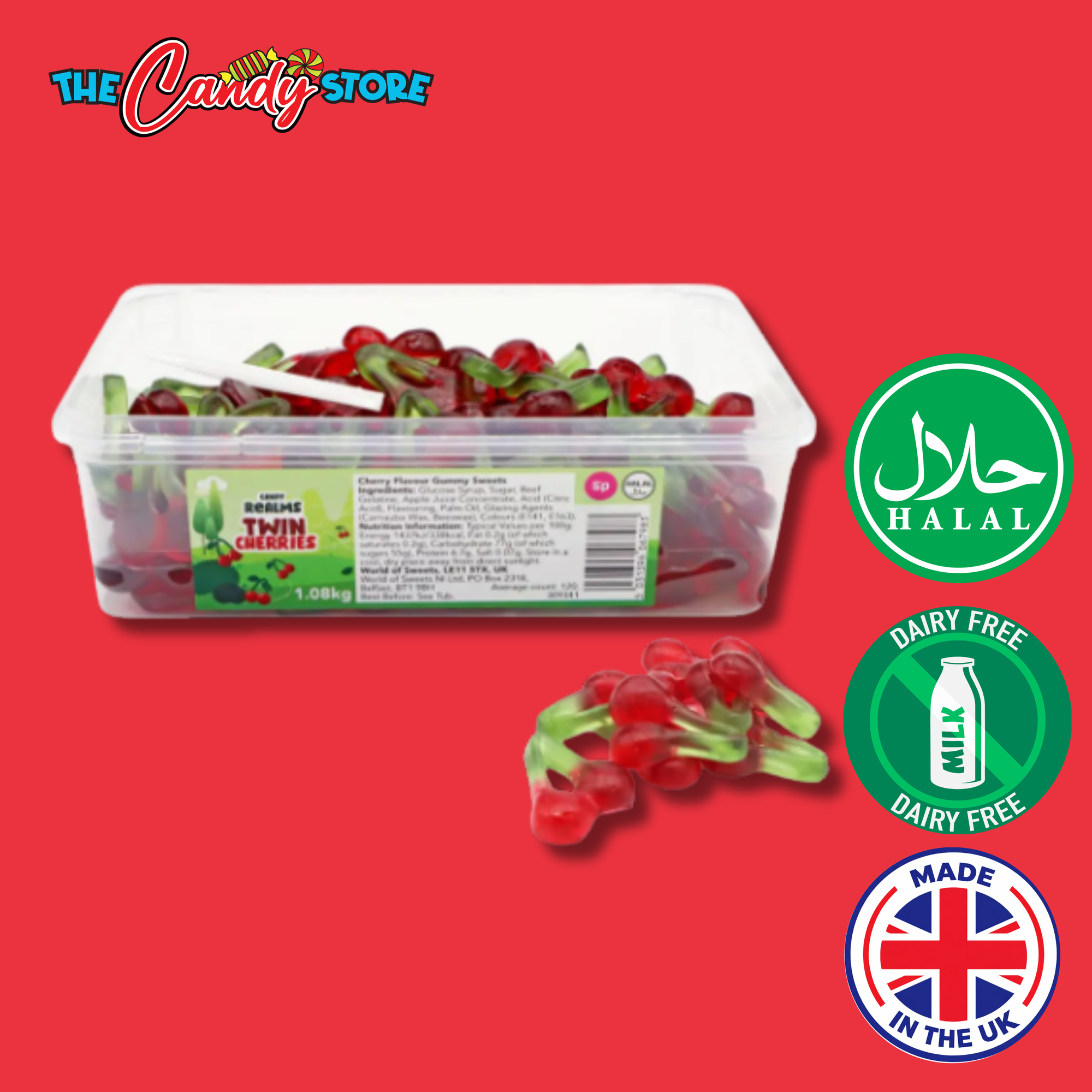 Candy Realms Twin Cherries 