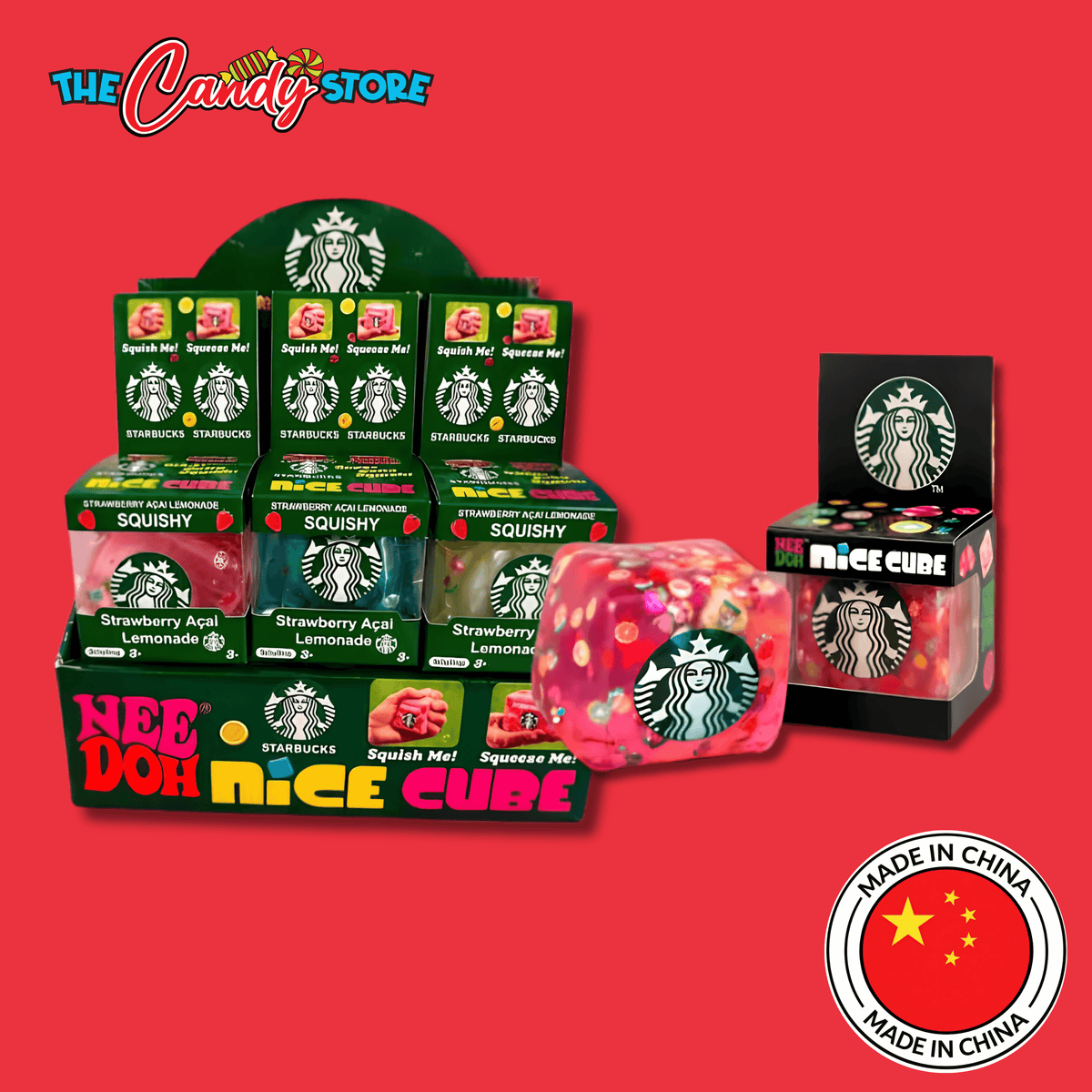 NeeDoh Nice Cube x Starbucks, Drink Squishy Fidget Toy