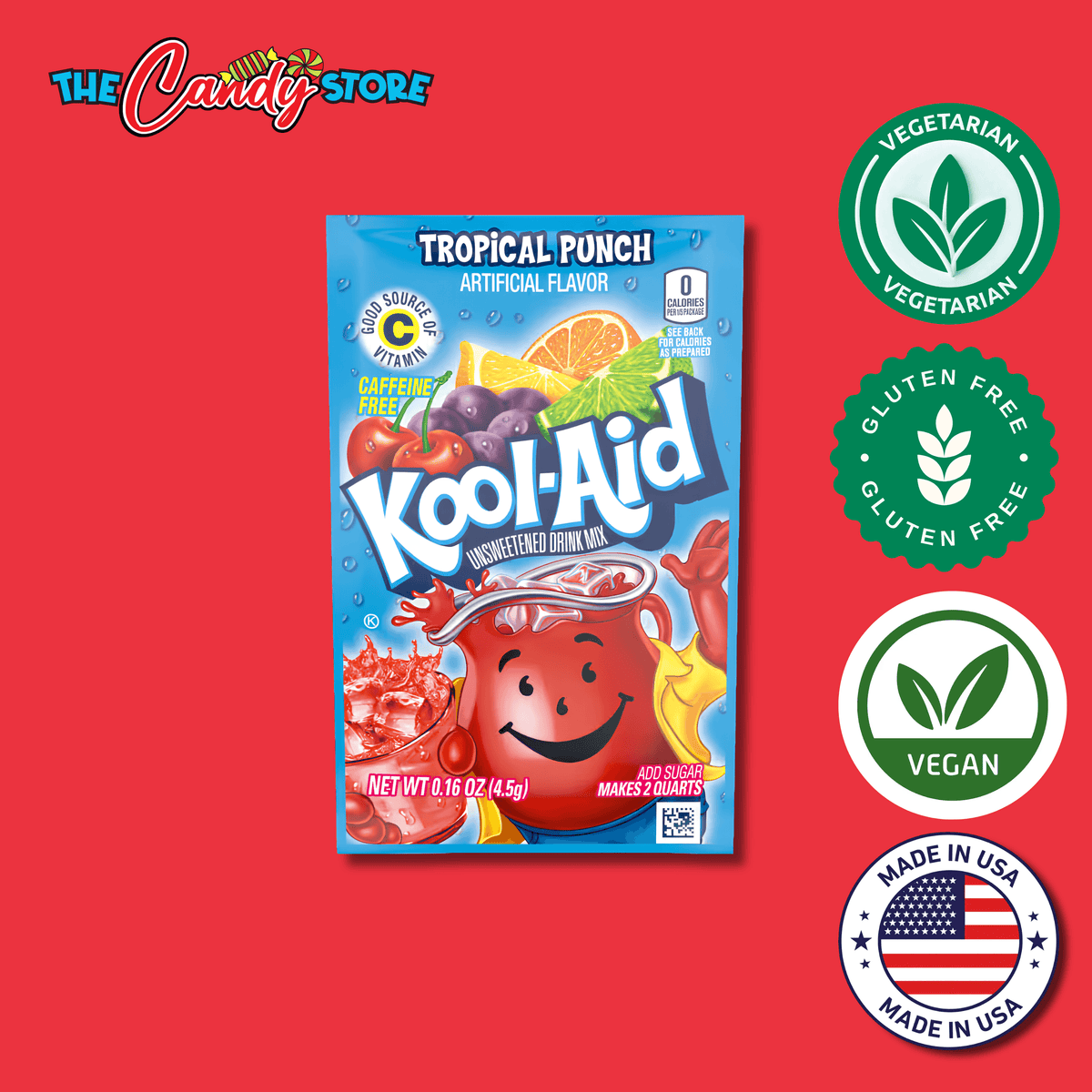 Kool-Aid Unsweetened Tropical Punch, 6g