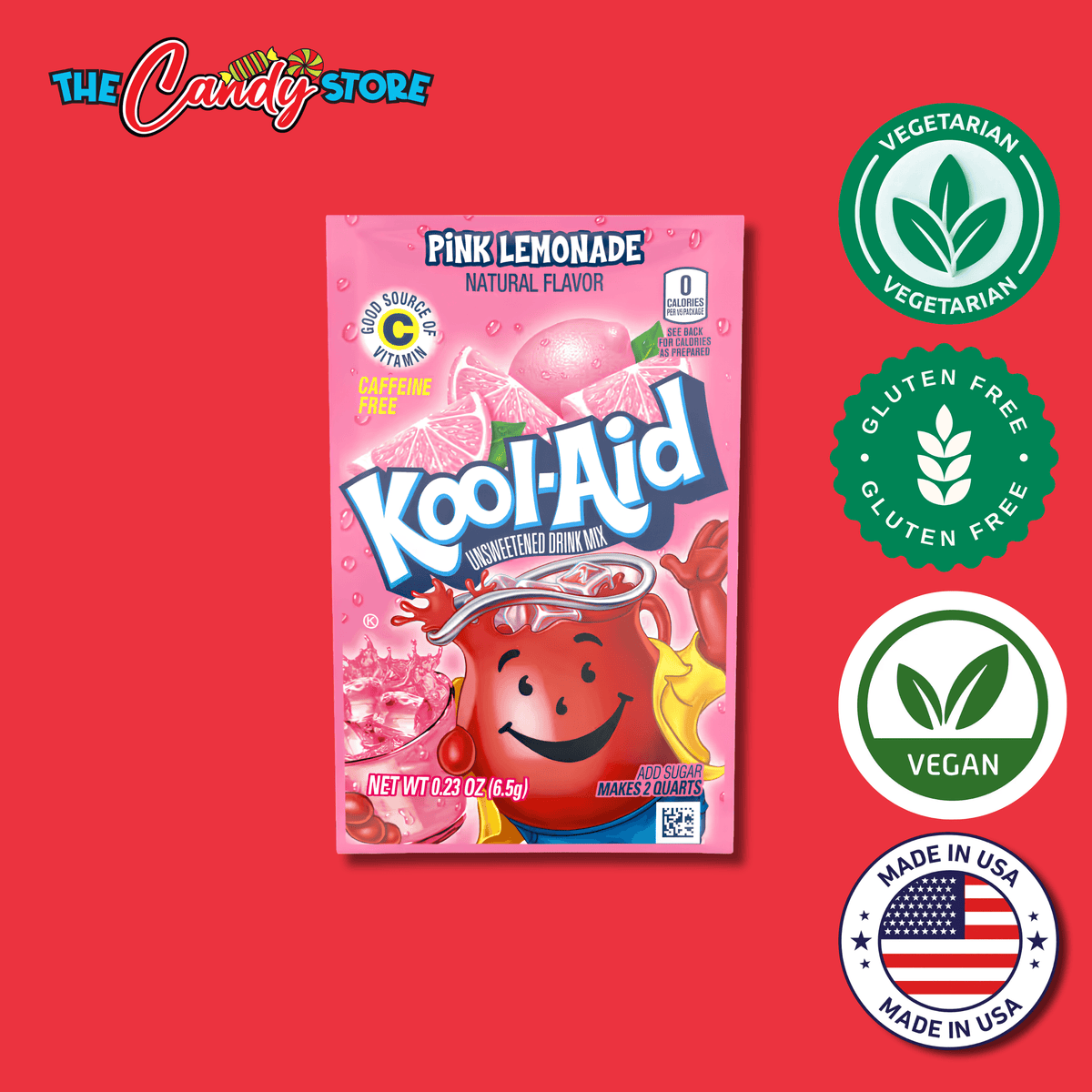 Kool-Aid Unsweetened Pink Lemonade, 6.5g