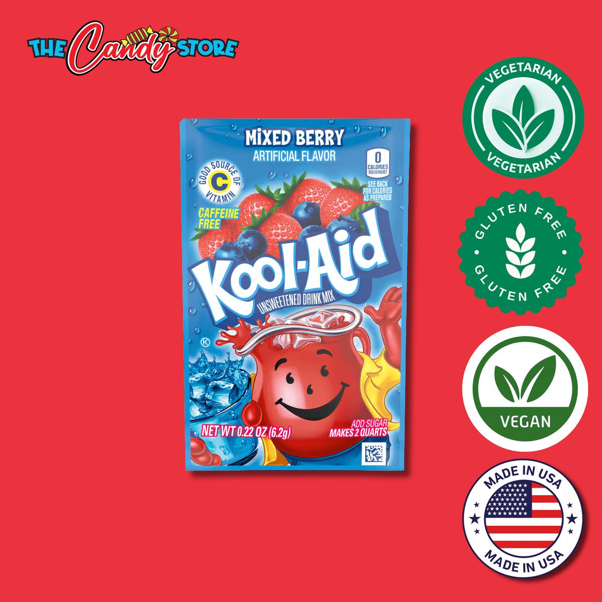 Kool-Aid Unsweetened Mixed Berry, 6.2g