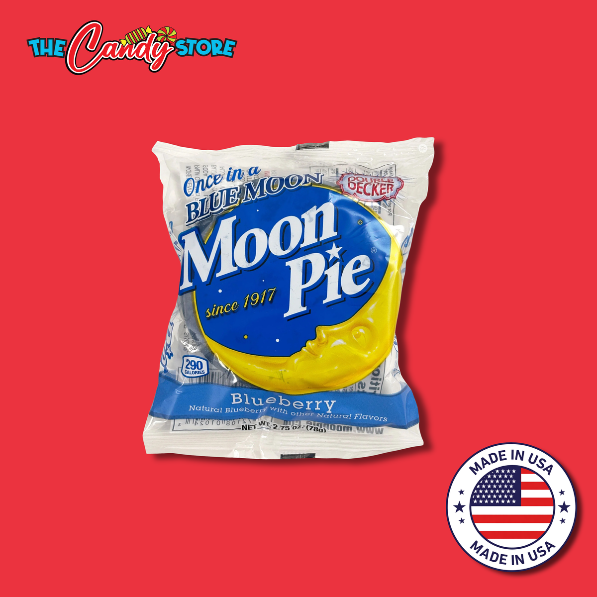 Chattanooga Moon Pie Double Decker Blueberry, 78g