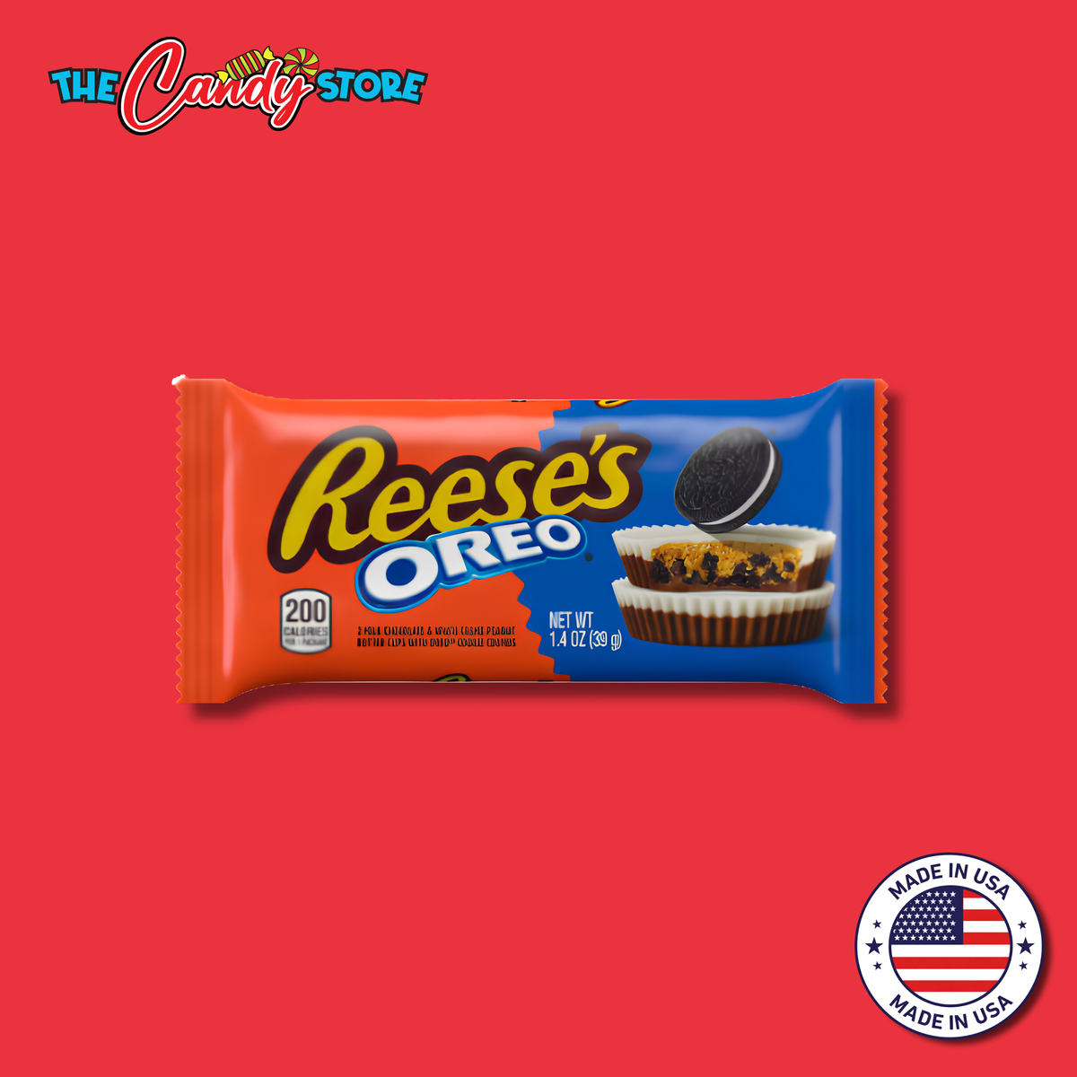 Reese’s White & Milk Choc PB Cups with Oreo, 39g