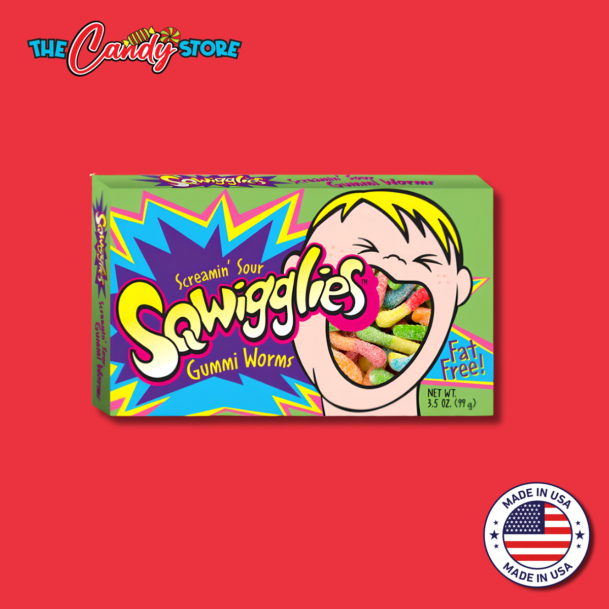 Sqwigglies Gummy Worms Theatre Box, 99.2g