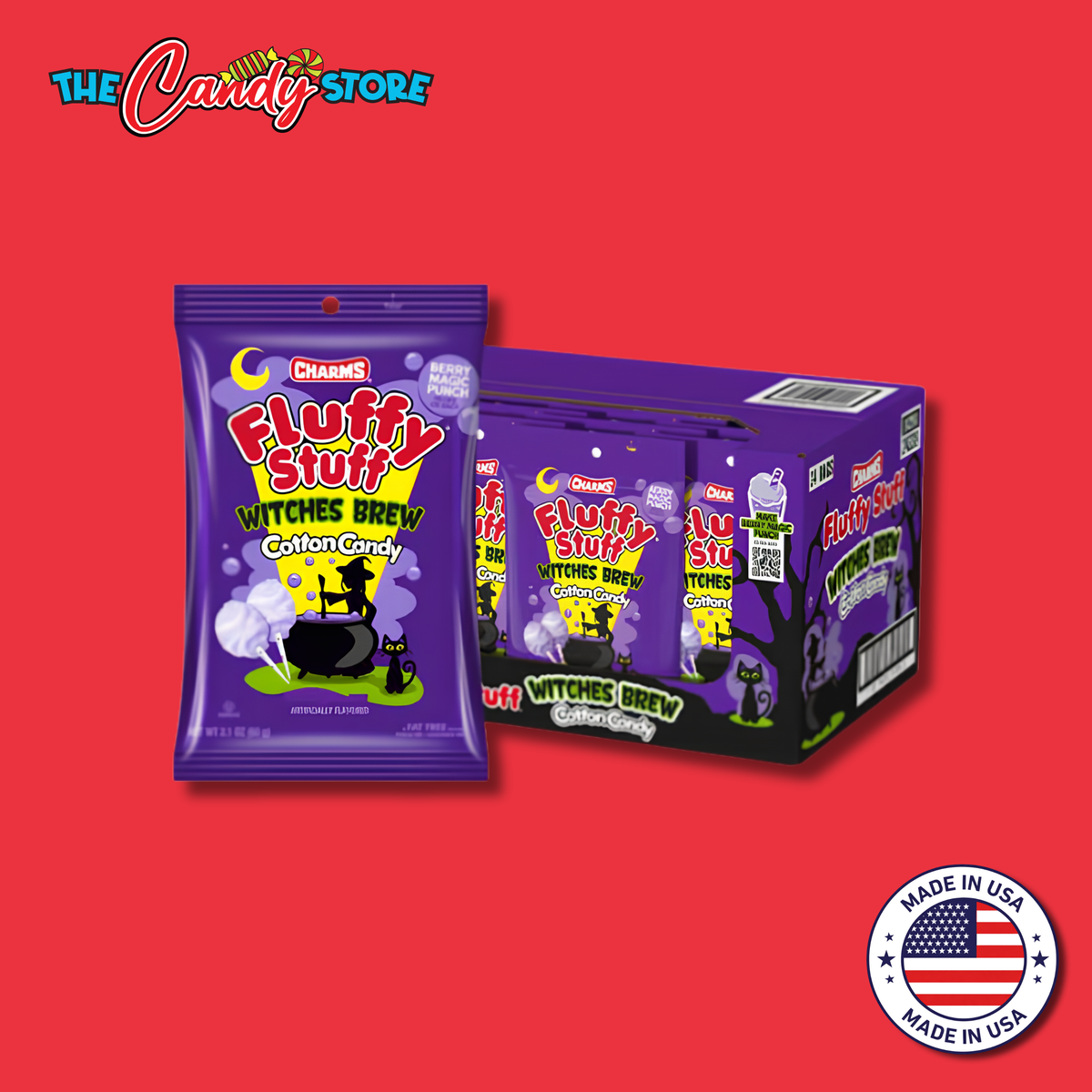 Fluffy Stuff Witches Brew Cotton Candy, 60g