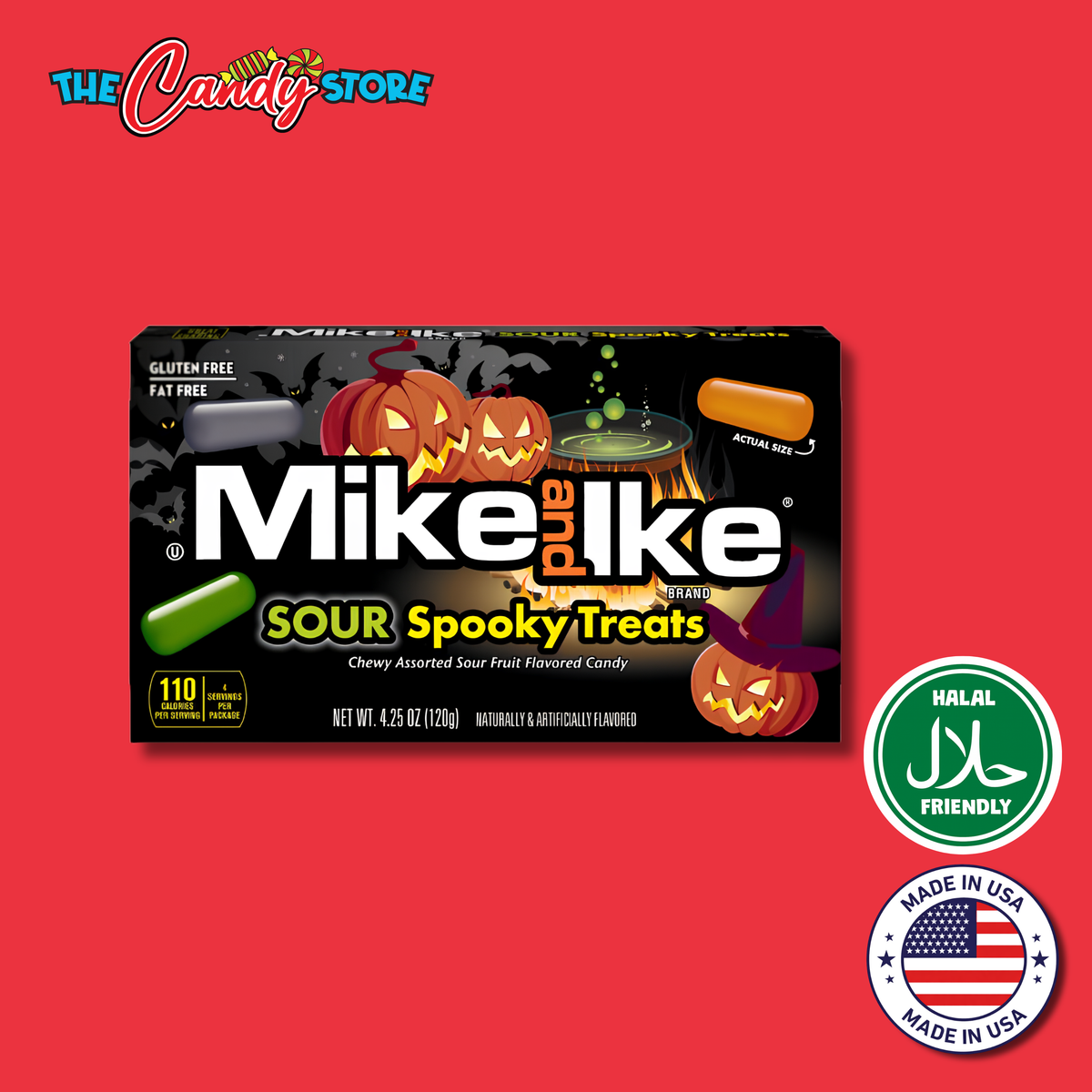 Mike and Ike Sour Spooky Treats TB, 120g