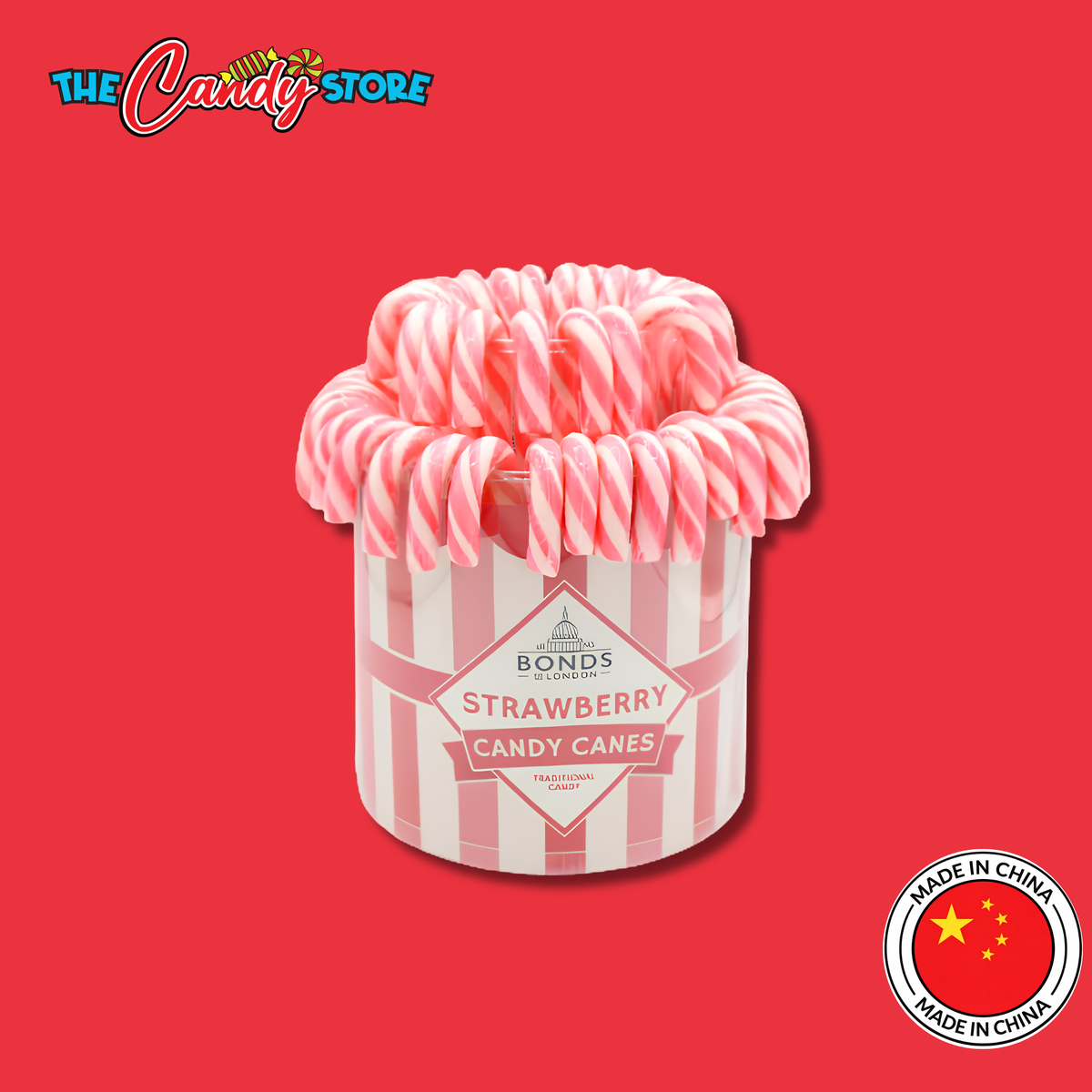 Bonds Strawberry Candy Canes, 20g