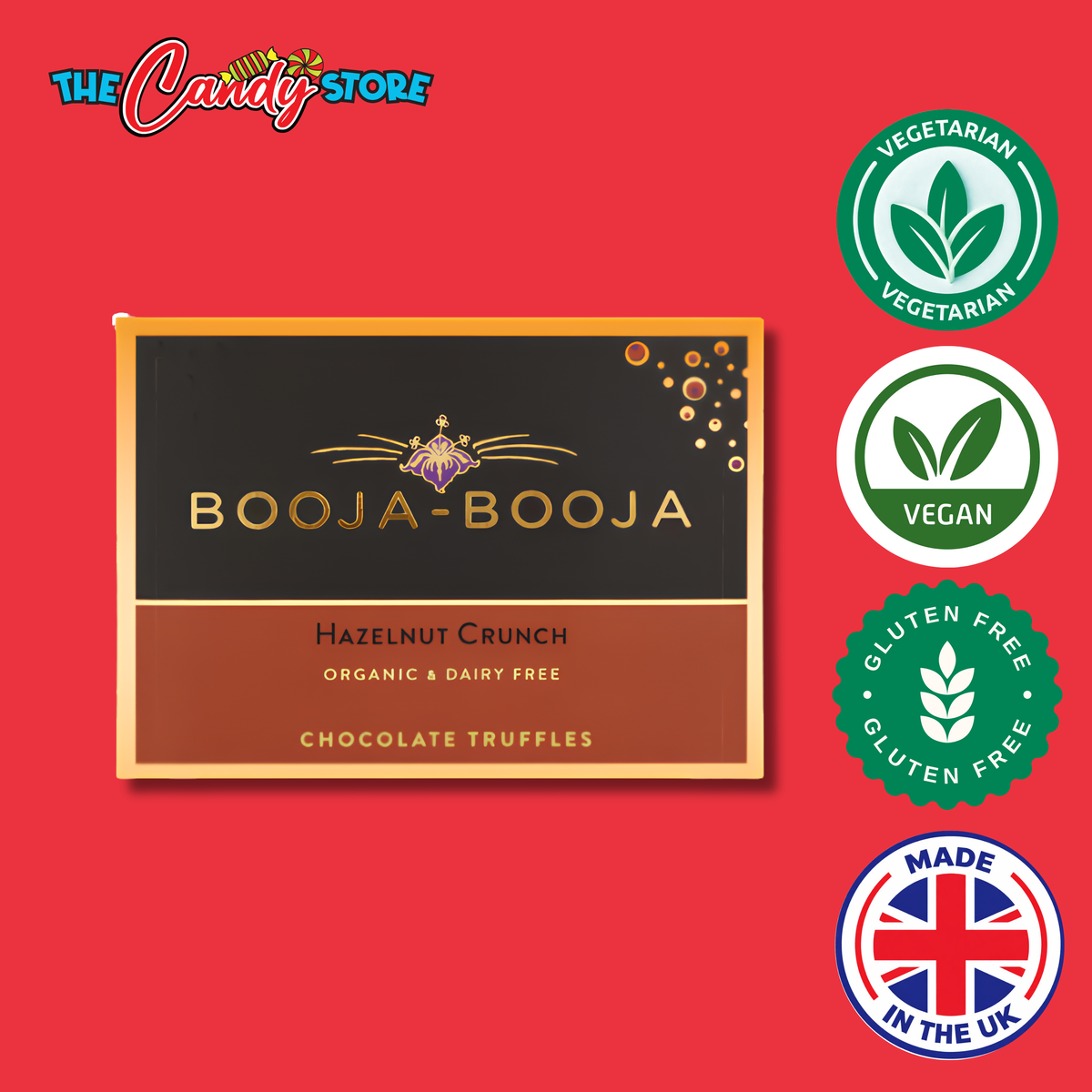 Booja-Booja Hazelnut Crunch Chocolate Truffles, 92g