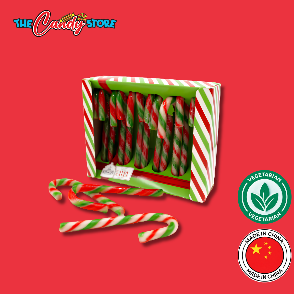 Bonds Mint Candy Canes 12 Pack, 120g