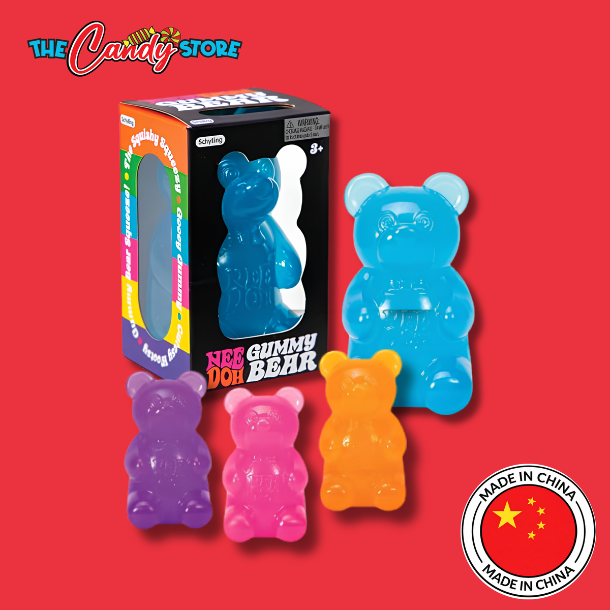 Gummy Bear Squishy Toy – Slow Rising Stress Reliever