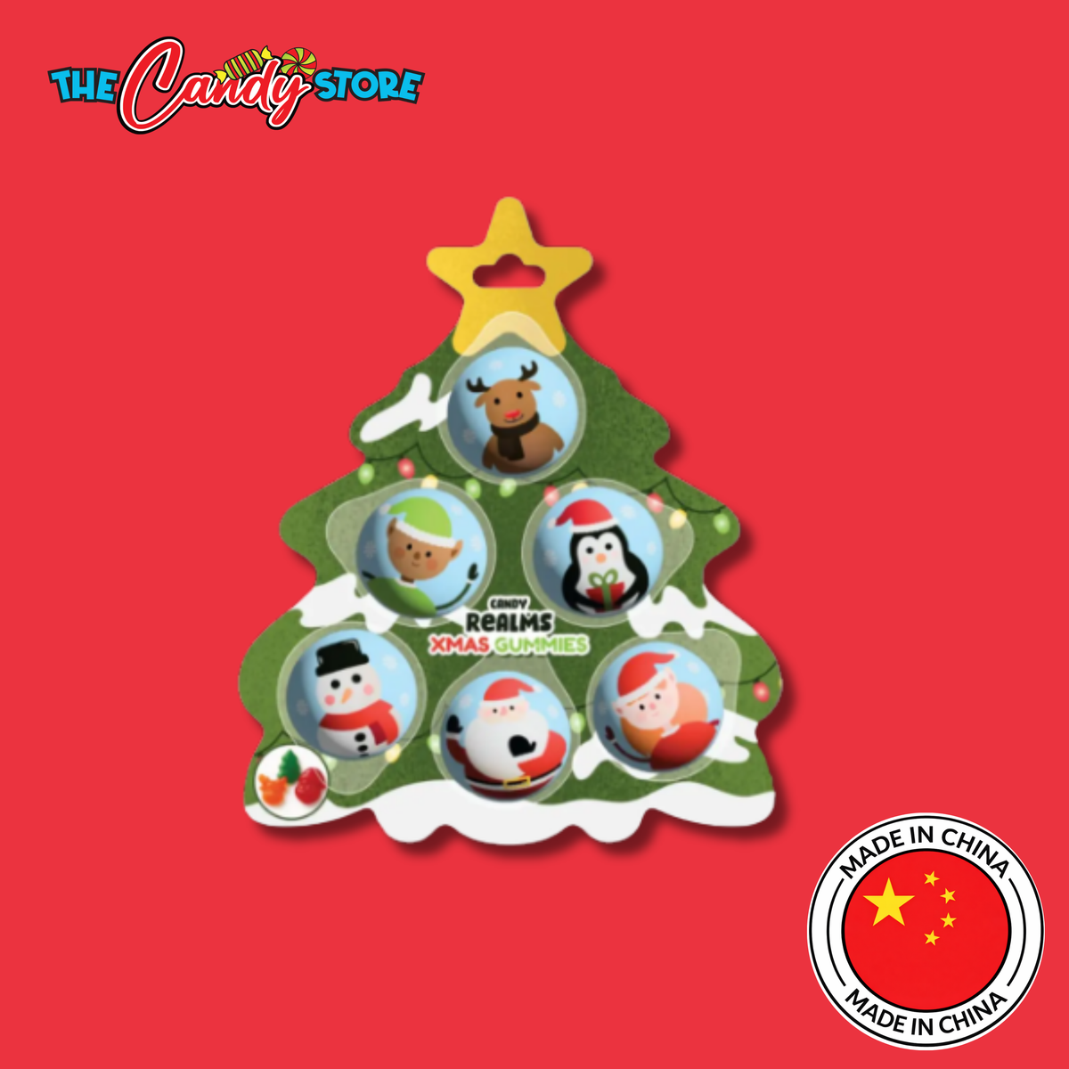 Candy Realms Christmas Gummies, 30g