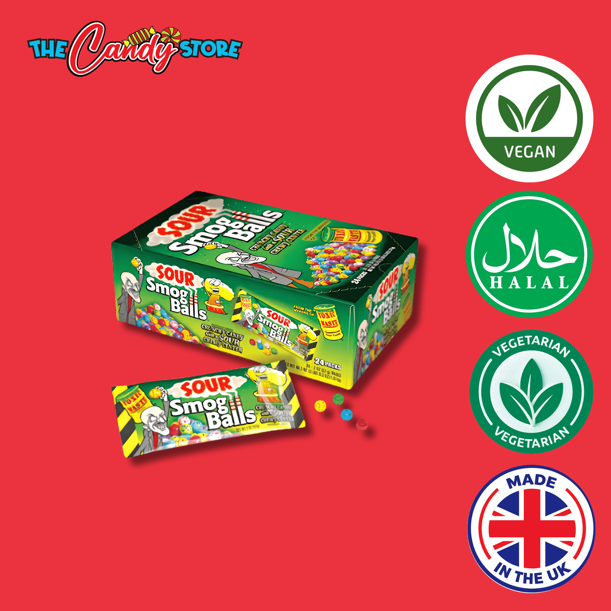 Toxic Waste Smog Balls Bags, 48g