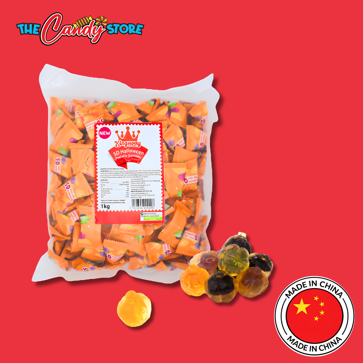 Kingsway 5D Halloween Peelable Gummies Bag, 1kg