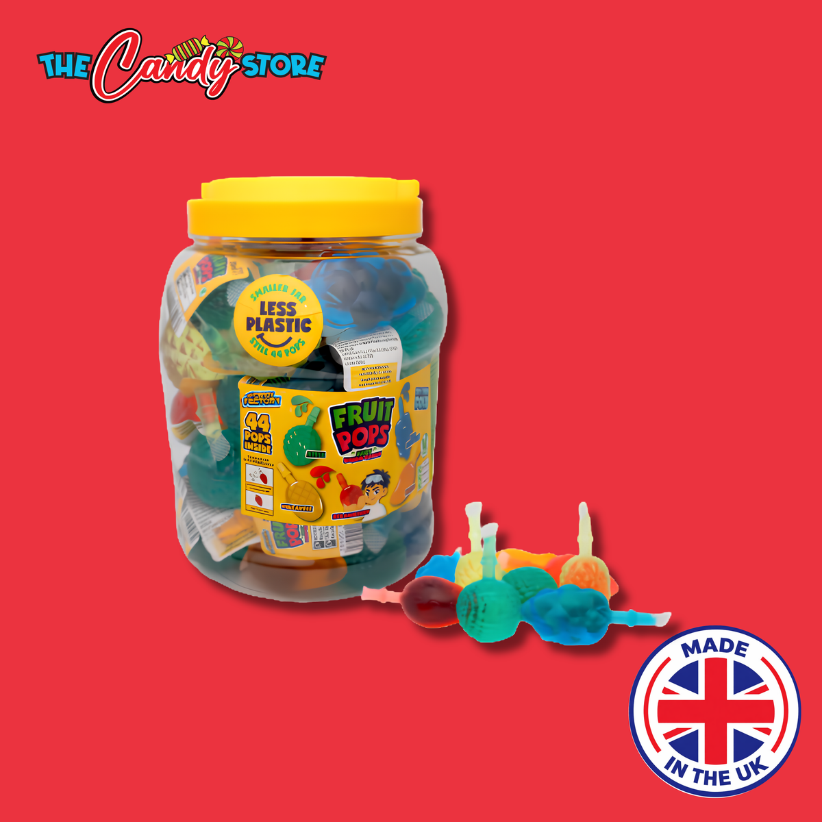 Crazy Candy Factory Fruit Pops, 41g