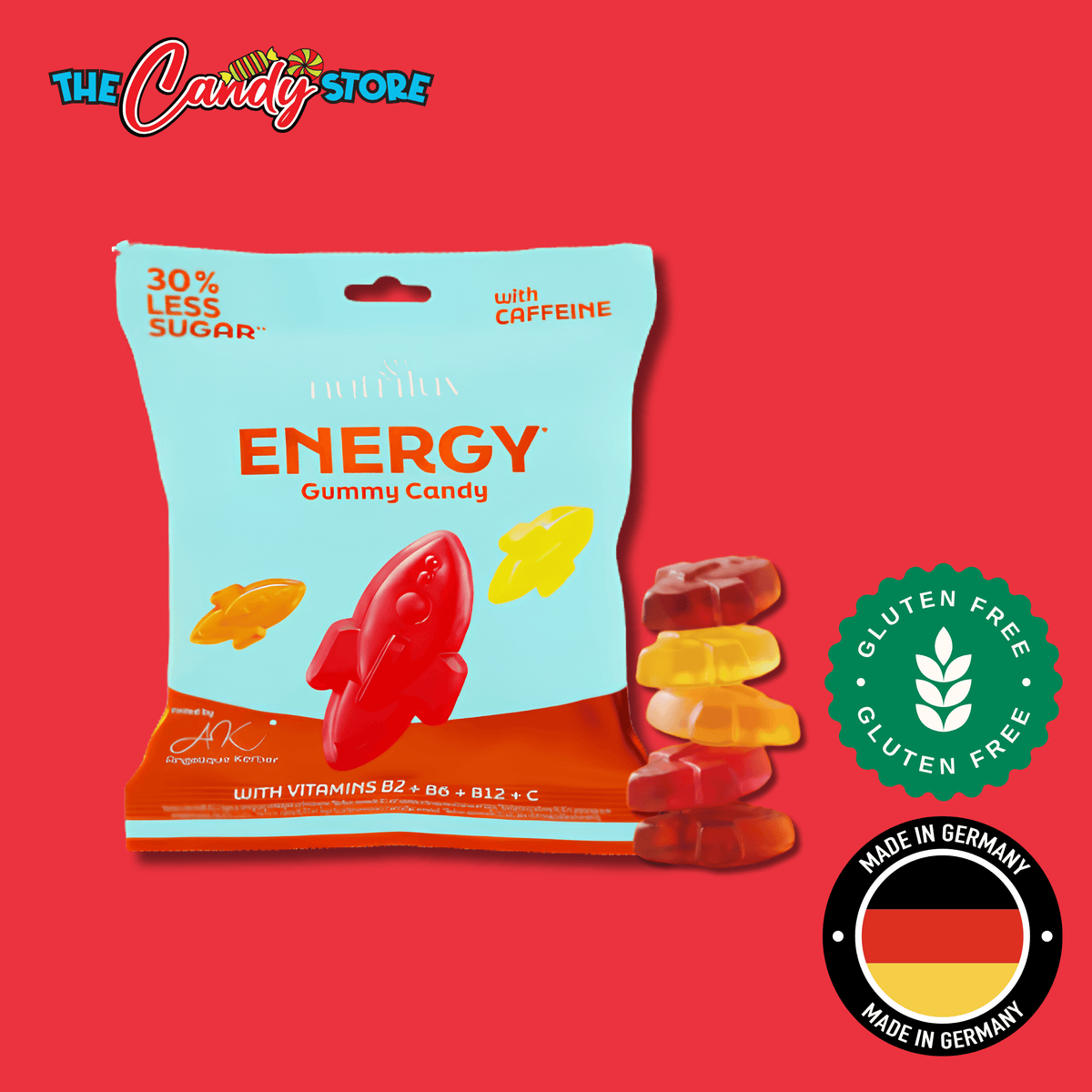 Nutriluv Bett'r Snacks Energy Gummy Candy Bag, 75g