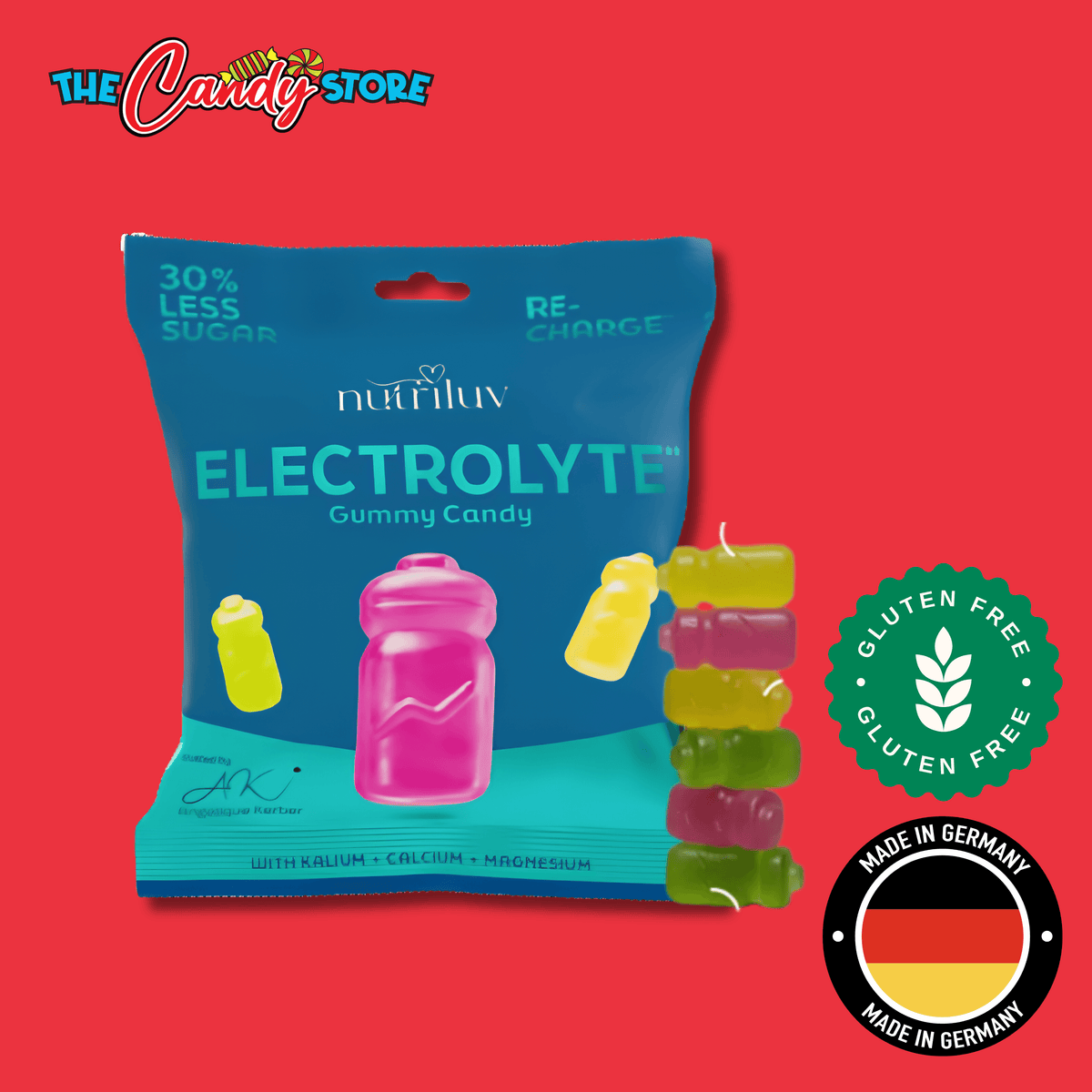 Nutriluv Bett'r Snacks Electrolyte Gummy Candy Bag, 75g