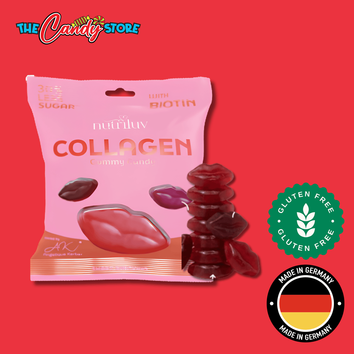 Nutriluv Bett'r Snacks Collagen Gummy Candy Bag, 75g