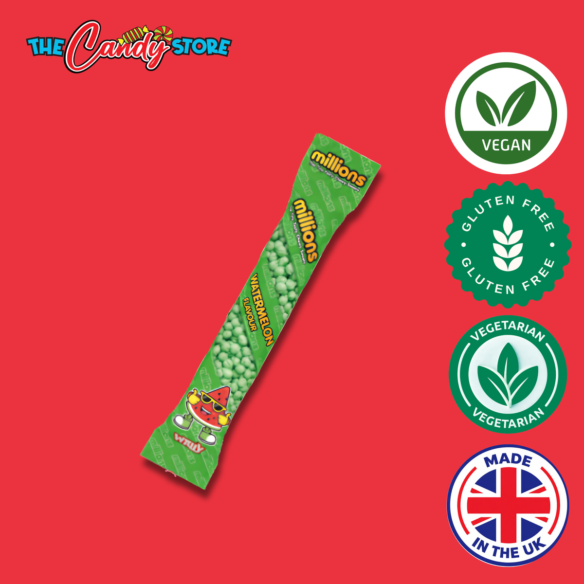 Millions Limited Edition Watermelon Tubes, 55g