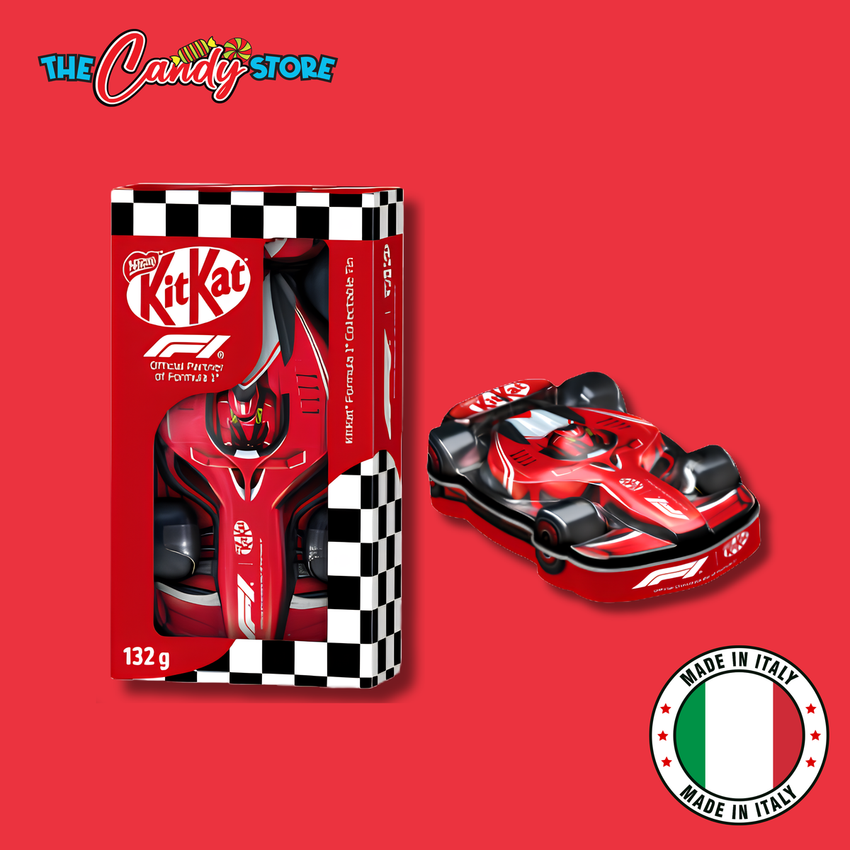 KitKat F1 Milk Chocolate Collectable Tin Car, 132g