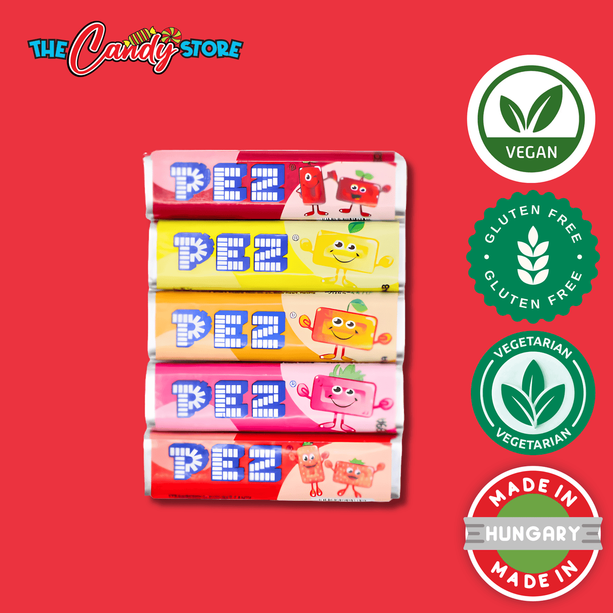 Pez Fruit Mix Single Refills Box, 8.5g