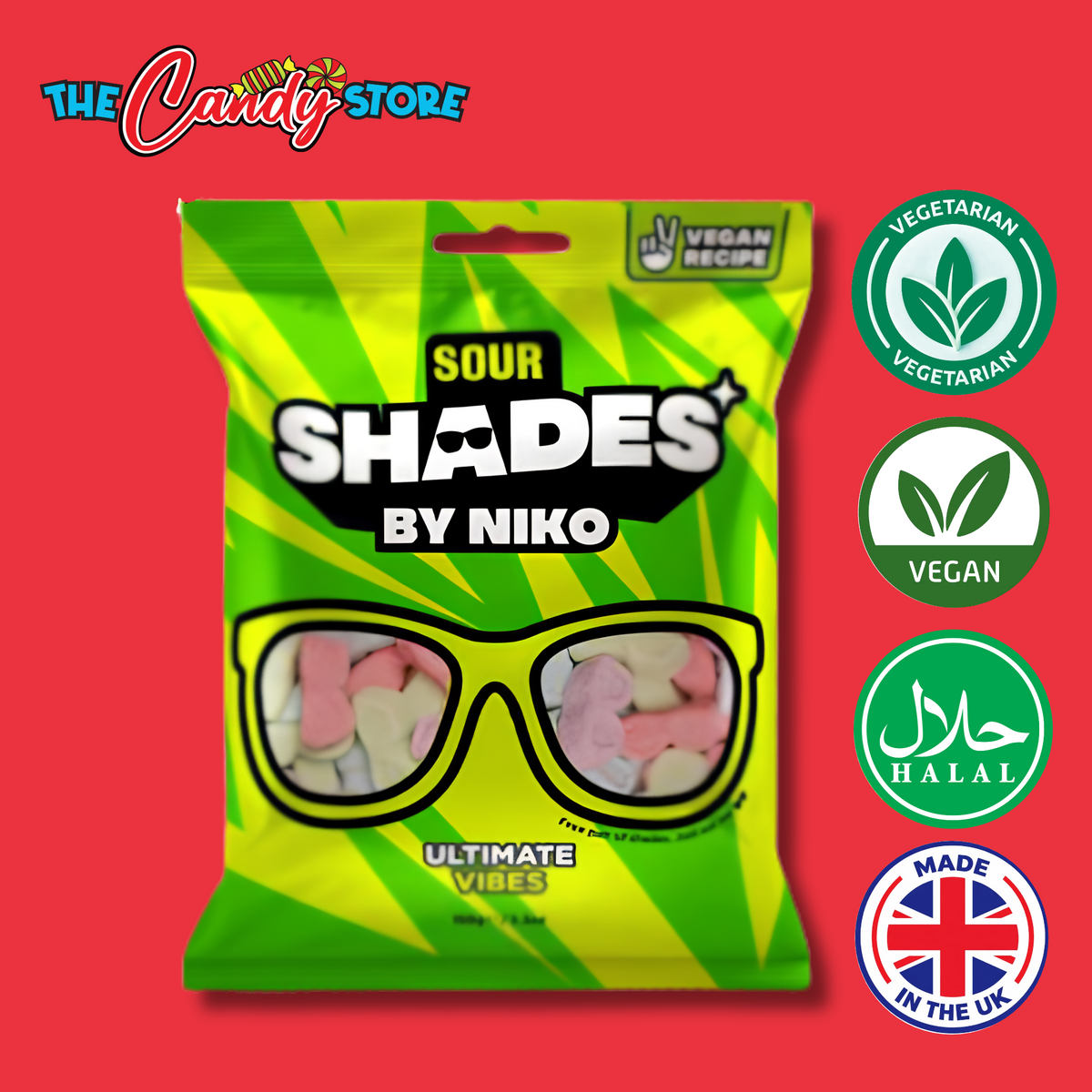 Shades by Niko Sour Ultimate Vibes Bag, 150g