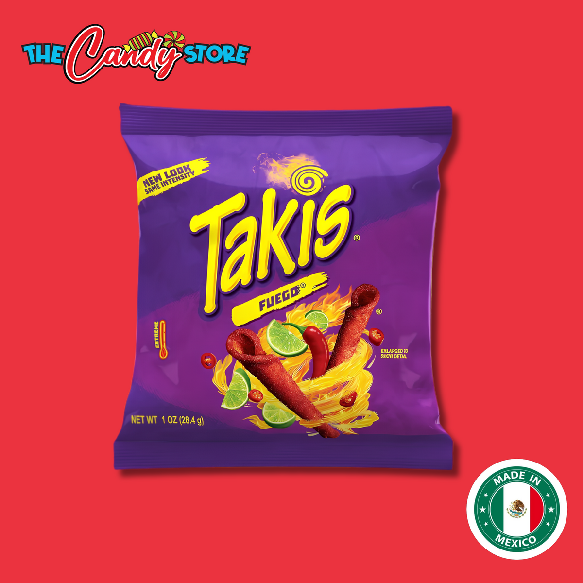 Takis Fuego Hot Chilli Pepper & Lime Rolled Tortilla Chips