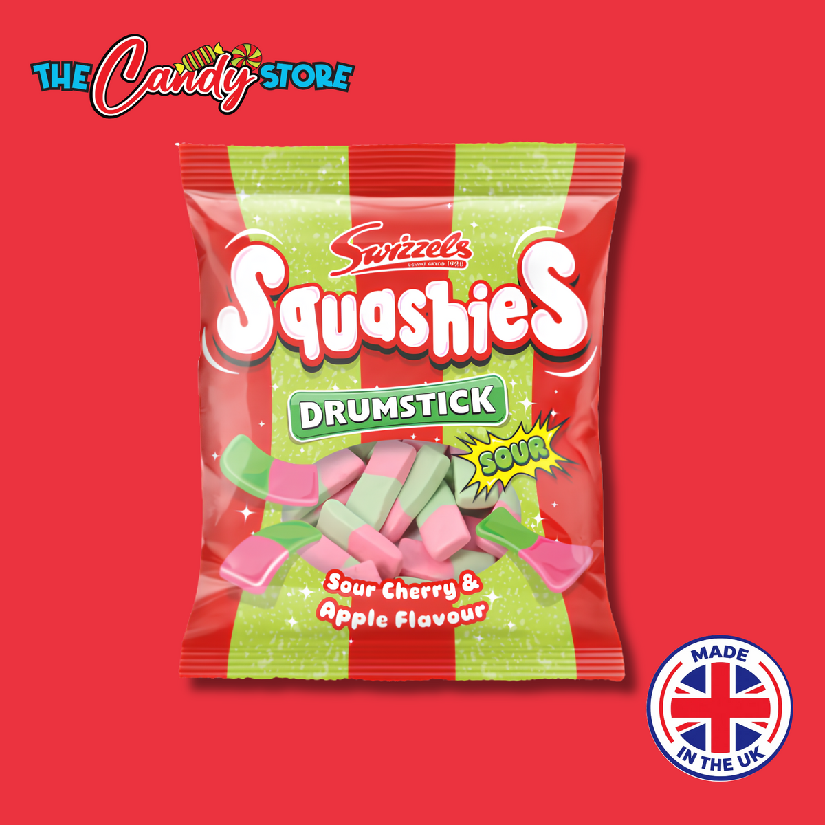 Swizzels Squashies Sour Cherry & Apple Chewy Candy
