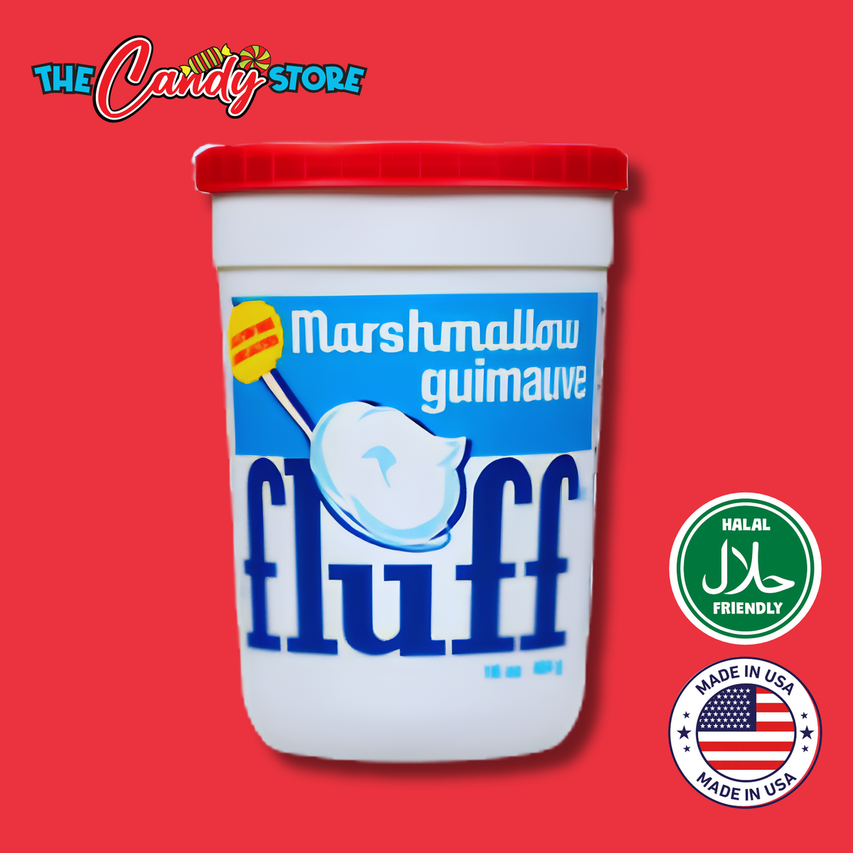Fluff Marshmallow Plastic Cups