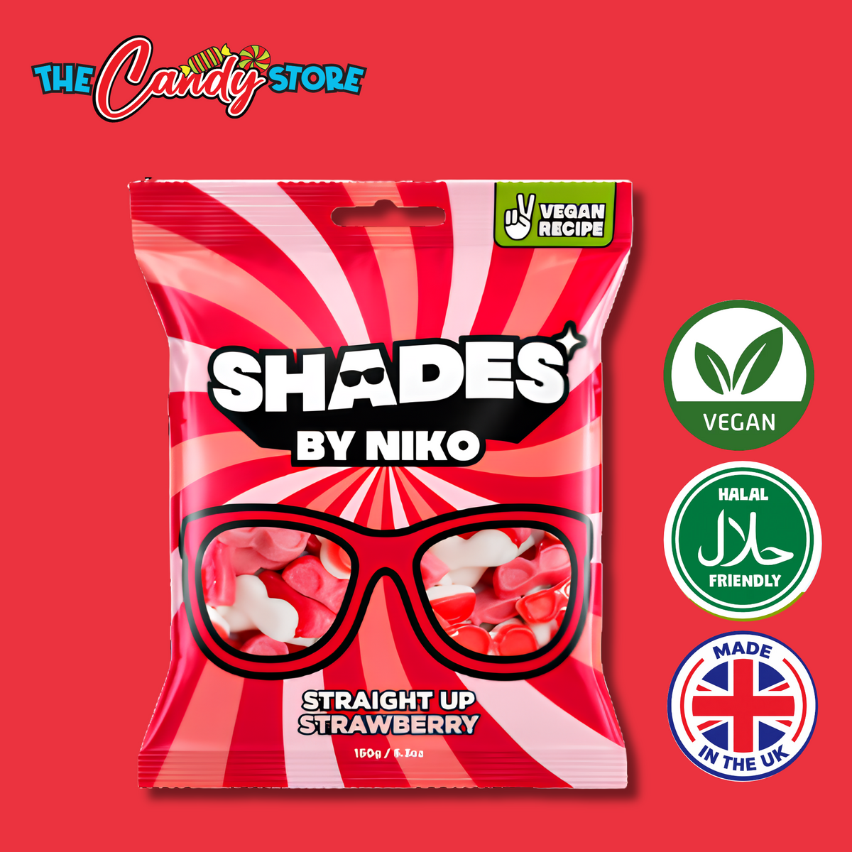 Shades by Niko Straight Up Strawberry Bag, 150g