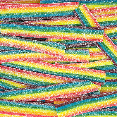 Candy Express Sour Belts Rainbow Tropical (1.5kg Bag)