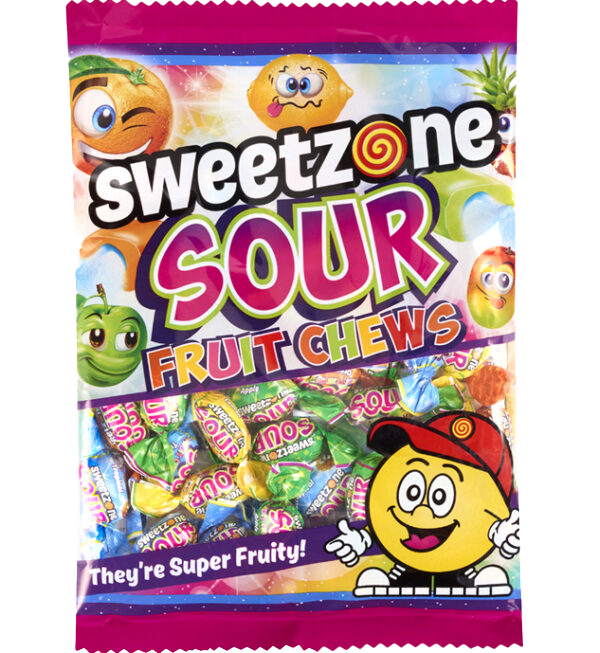 Sweetzone Sour Fruit Chews 200g sharing bag
