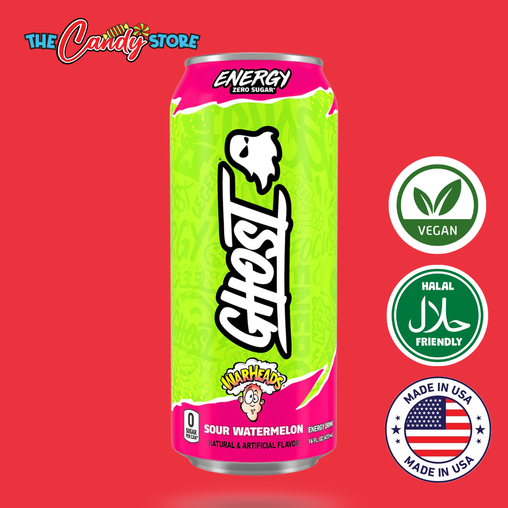 Ghost Energy Warheads Sour Watermelon Energy Drink 500ml