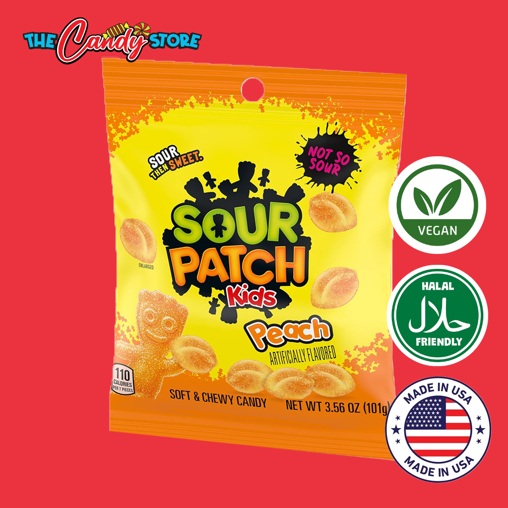 Sour Patch Kids Peach Flavour Soft Chewy Candy