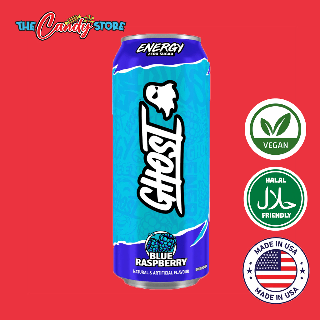Energy Blue Raspberry Ghost Energy Blue Raspberry Energy Drink 500ml – The Candy Store