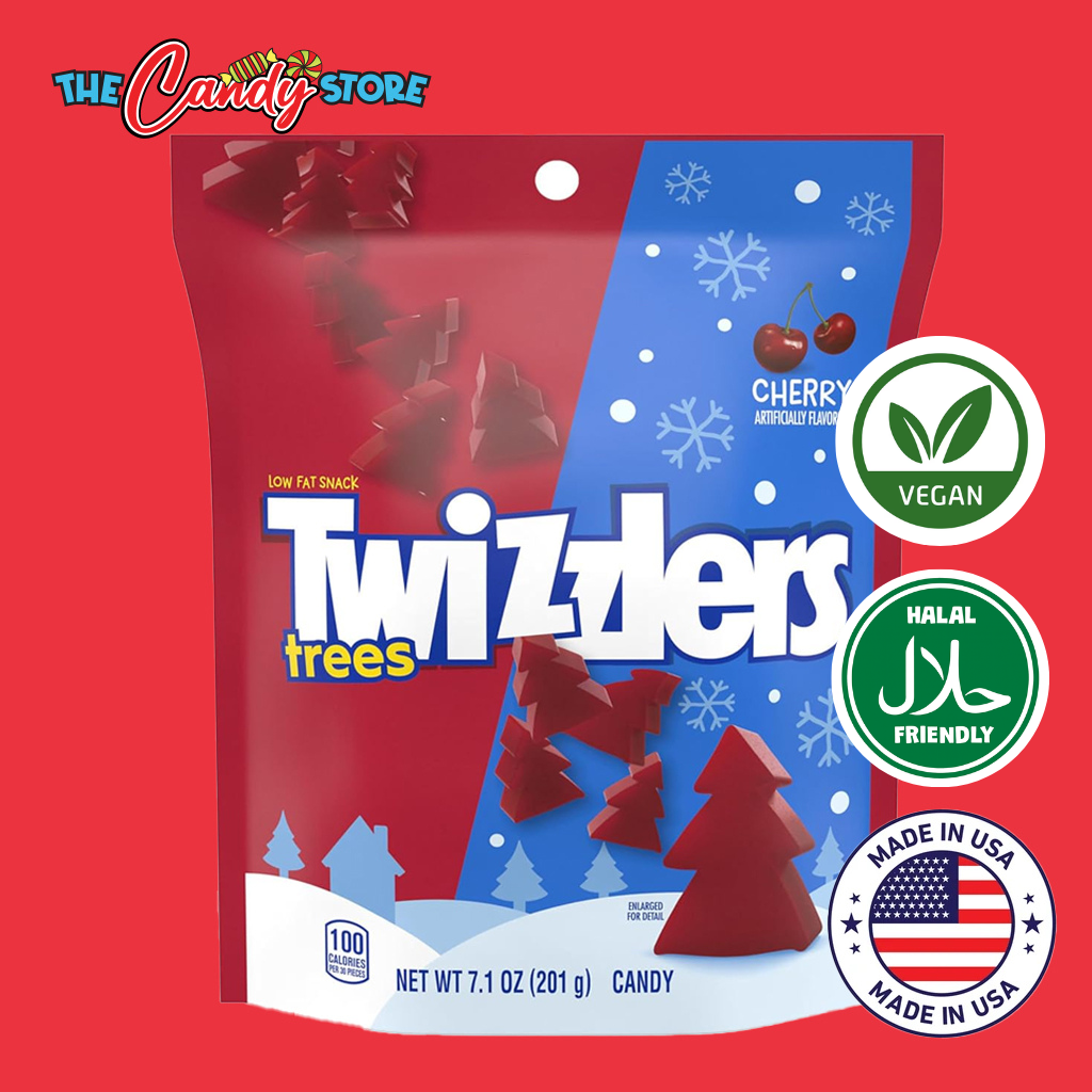 Twizzlers Cherry Flavored Trees Chewy Christmas Candy