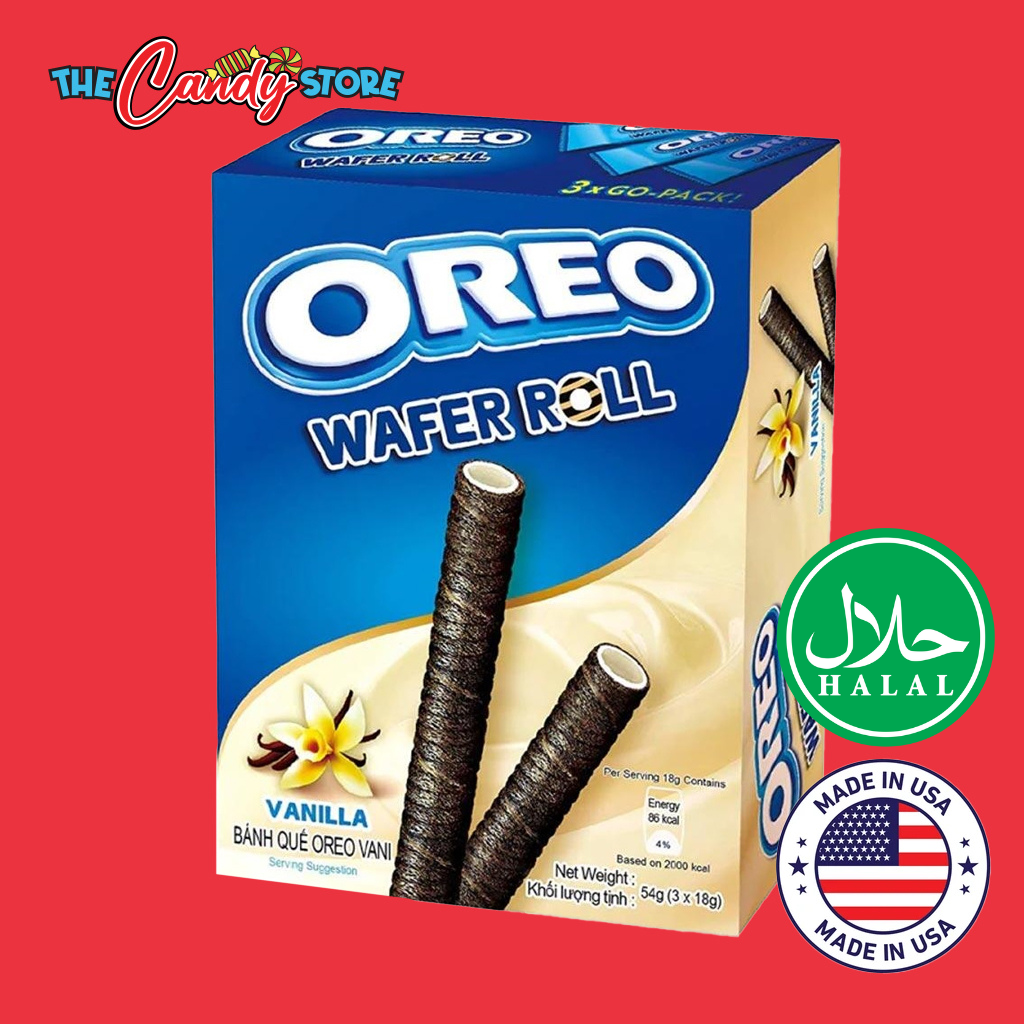 Oreo Vanilla Cream Filled Wafer Rolls